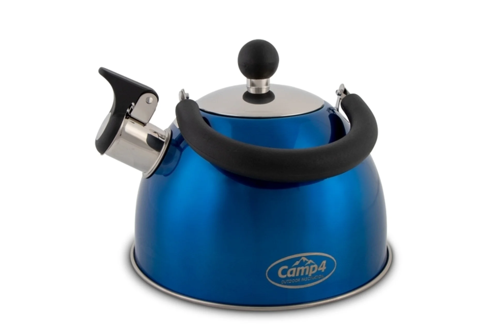 Camp4 bouilloire à flûte en acier inoxydable Cosima 1,5 litre avec sifflet et fond sandwich