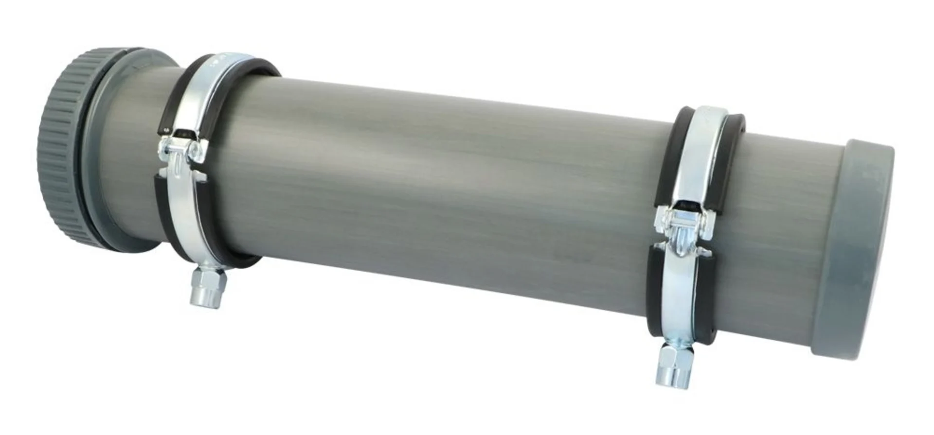 Rohrschelle mit Gummi MP-L-I 73-82 M8/M10 zu Doku Box DBox/G ø75x350mm