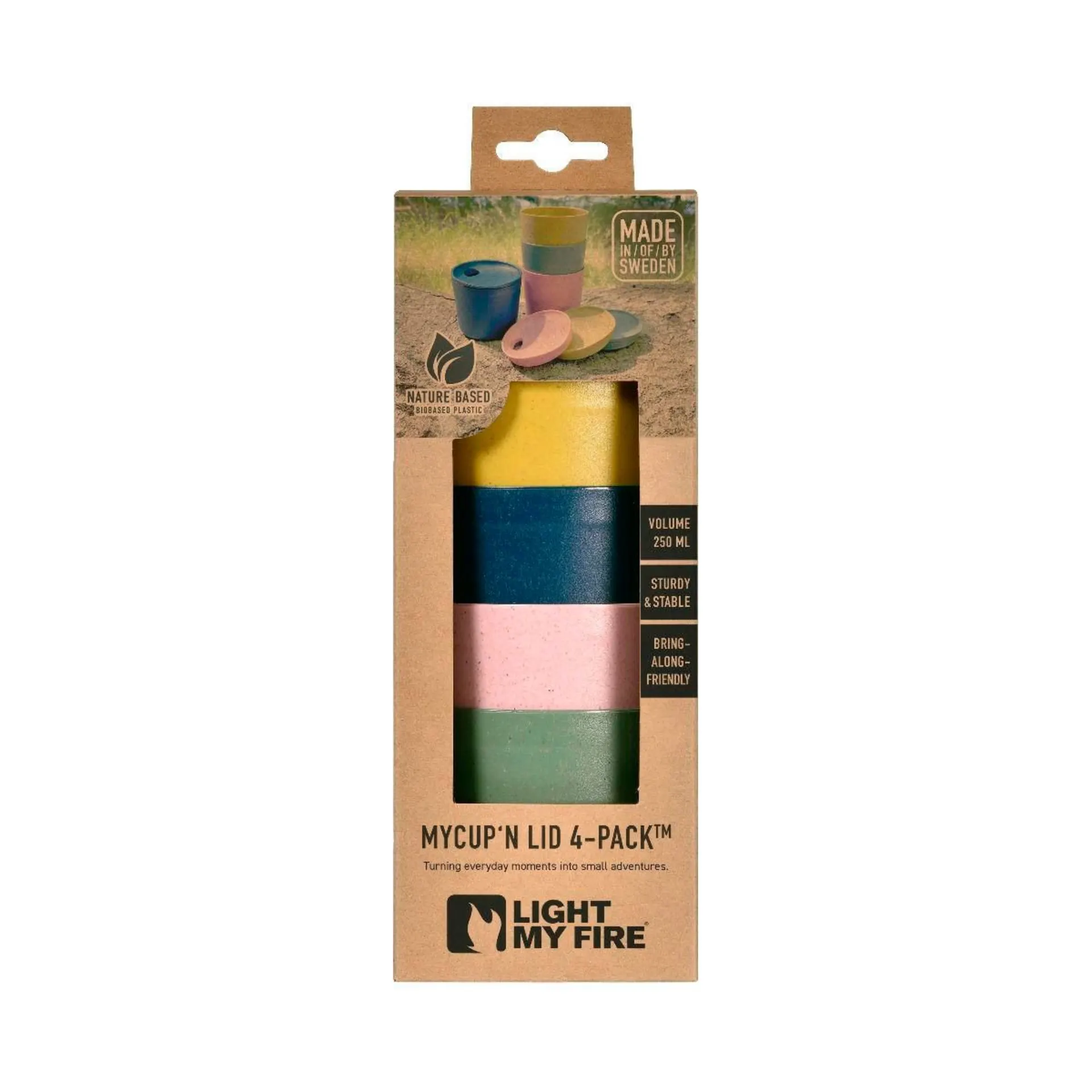 Light My Fire MyCup'n Lid short Bio 4er Pack nature Light My Fire MyCup'n Lid short Bio 4er Pack nature