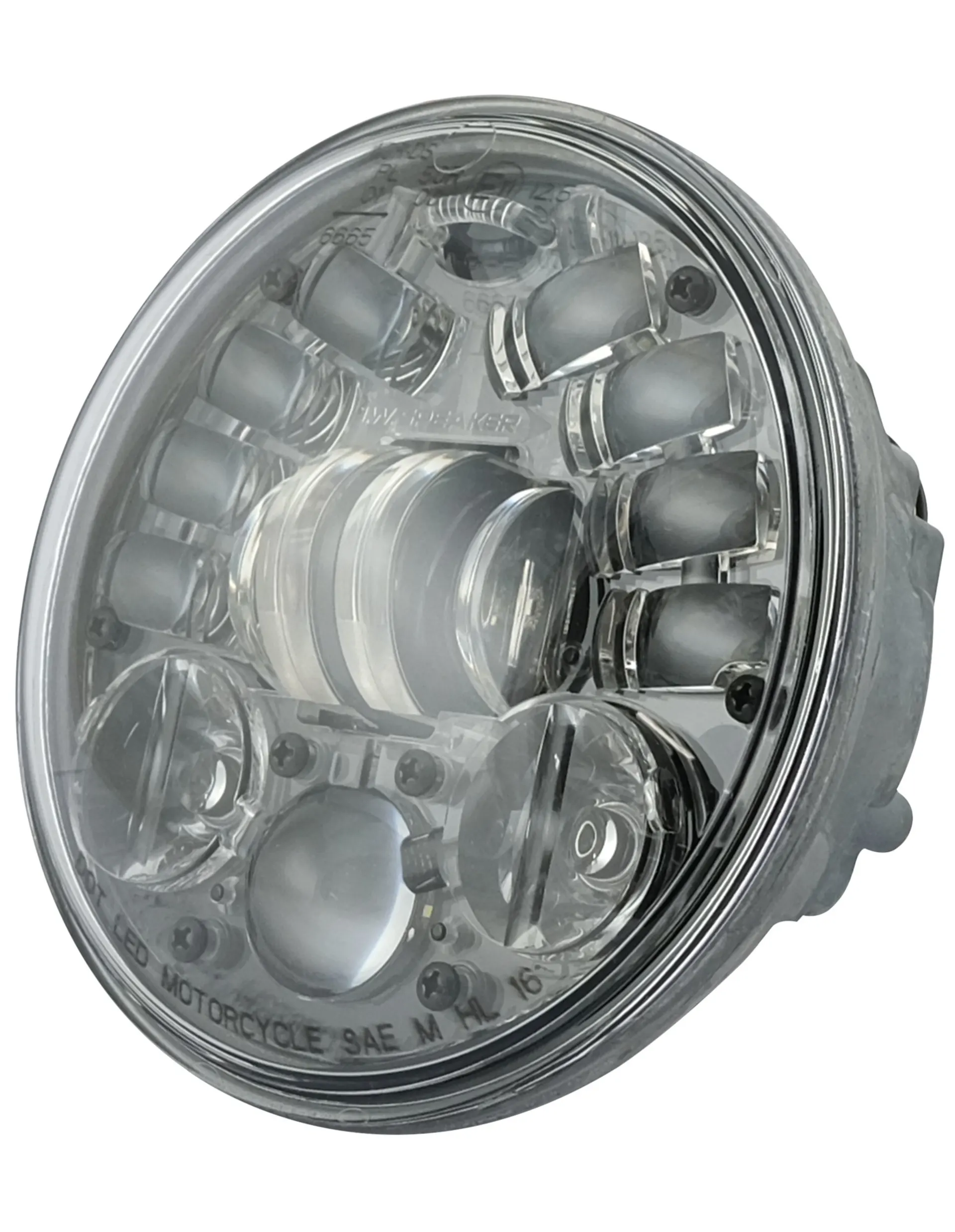 JW Speaker 8690 LED-Hauptscheinwerfer 5.65, Adaptiv 2 adaptiver LED Scheinwerfer für Motorräder in Schwarz
