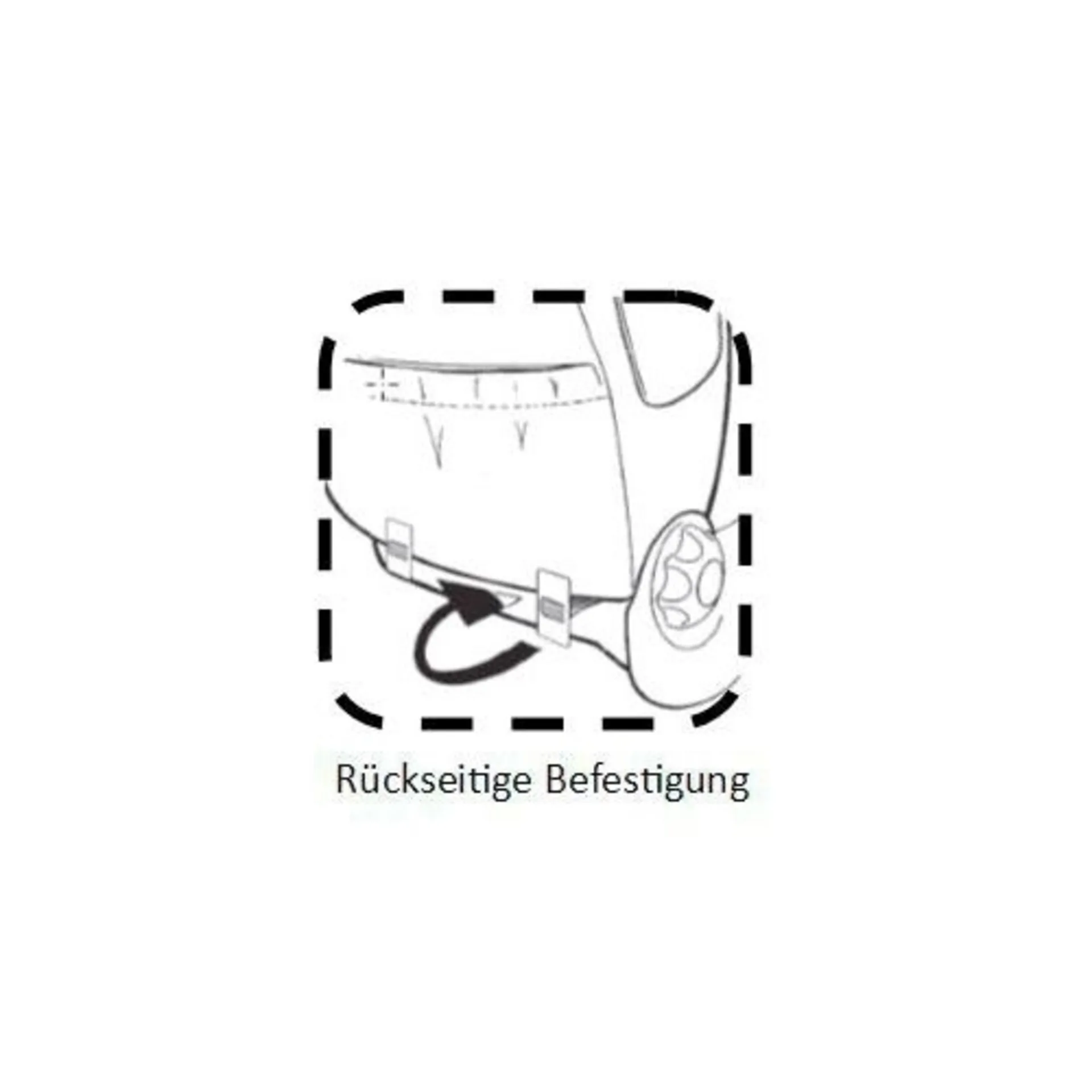 Sitback Fahrzeug Stoff Keilkissen 3D Black