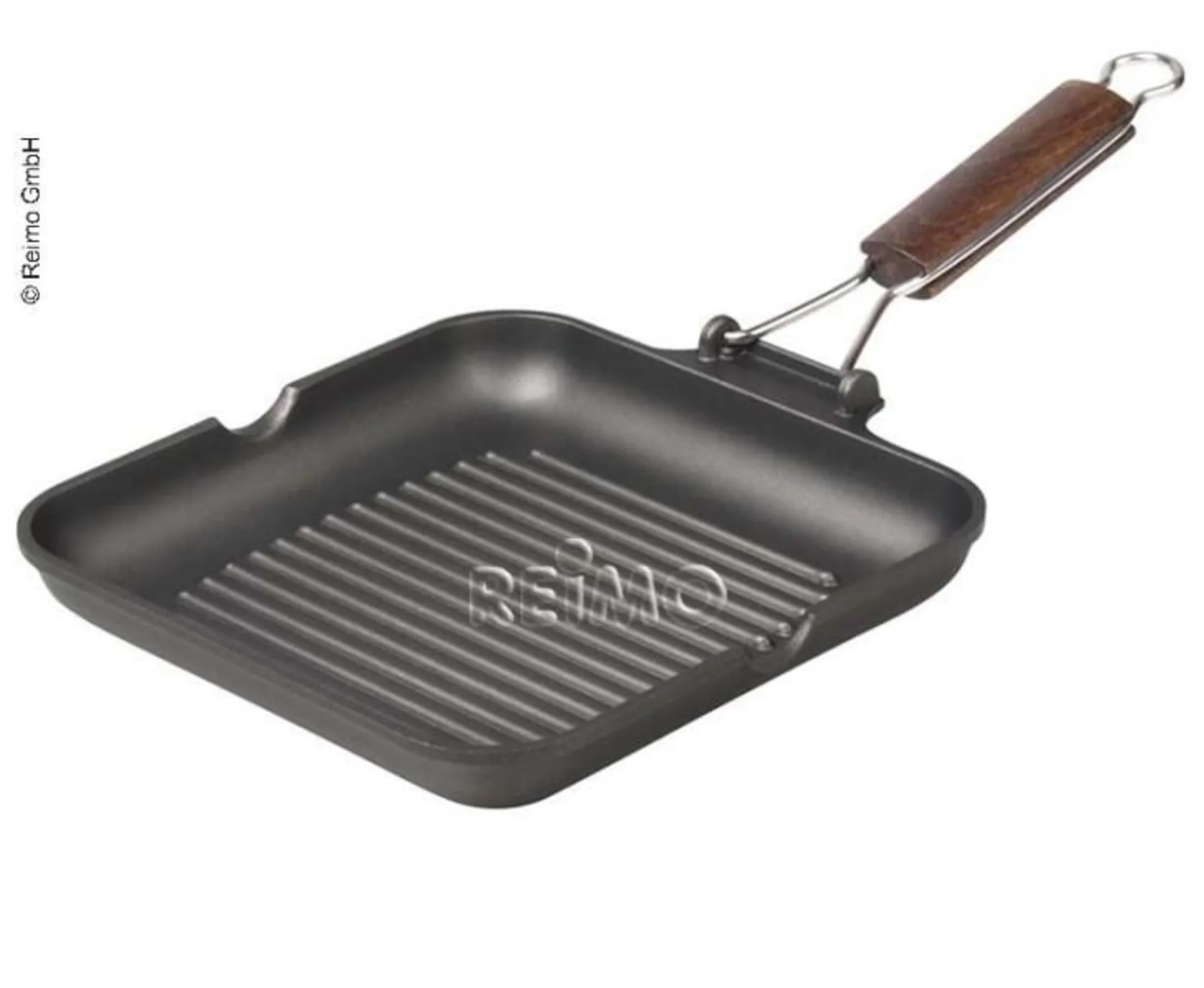 Poêle à griller 24cm, alumin.