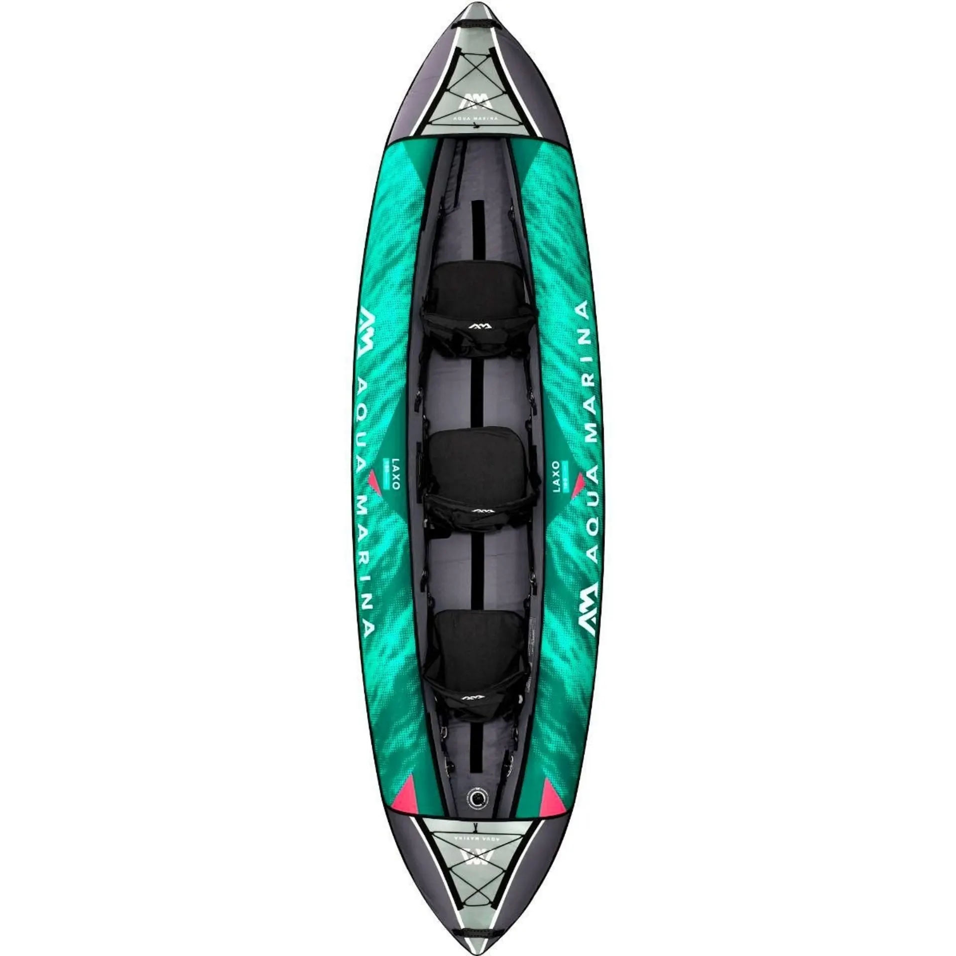 Kit de kayak de loisir Aqua Marina Laxo, 7 pièces, vert/gris, pour 3 personnes Kit de kayak de loisir Aqua Marina Laxo, 7 pièces, vert/gris, pour 3 personnes