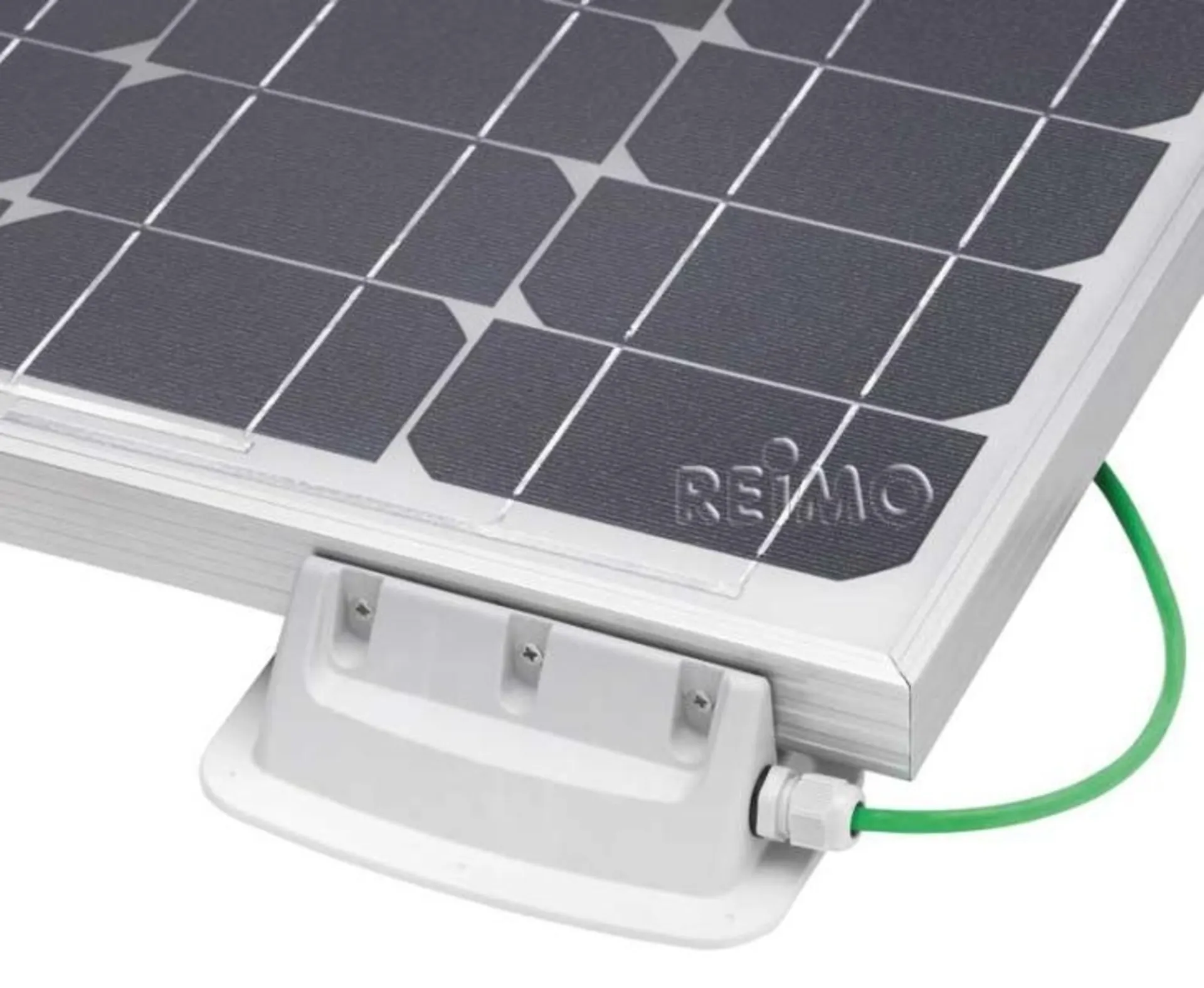 Kit de support solaire avec traversée de toit intégrée, 4 pièces, en gris