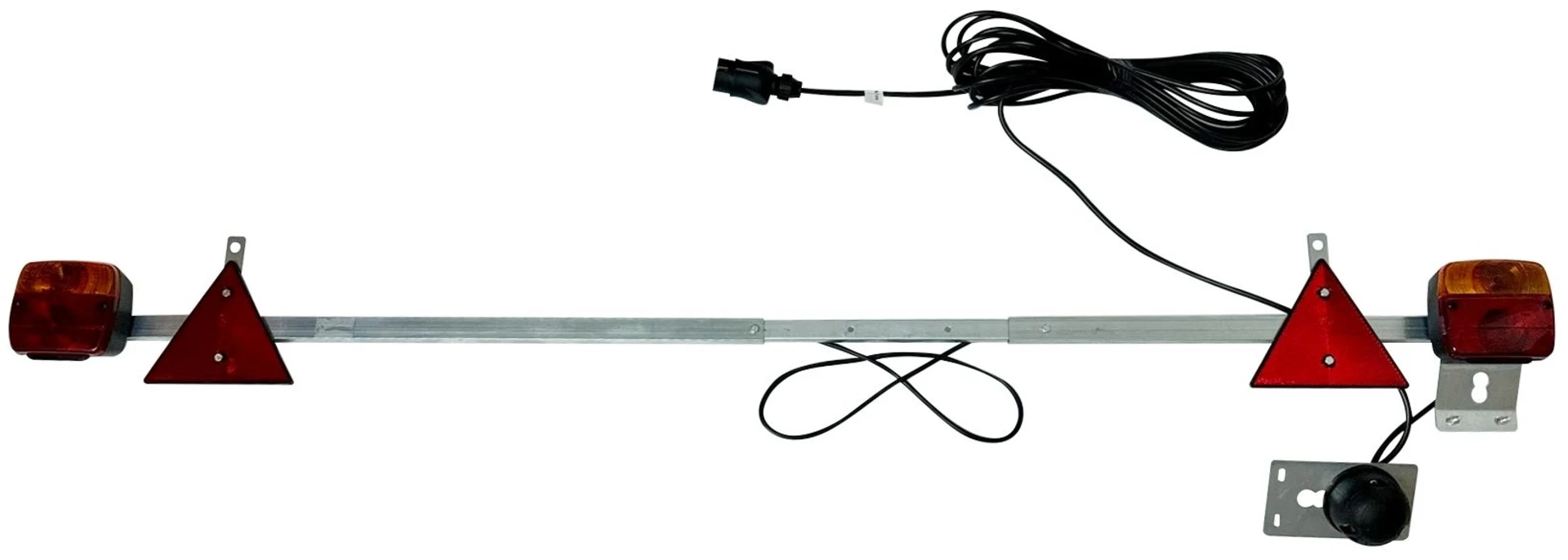 AJBA - Lichtschiene ausziehbar m. Kabel 10m 1.4-2.1m Breite/7-pol Dose/Nr-Halter AJBA - Lichtschiene ausziehbar m. Kabel 10m 1.4-2.1m Breite/7-pol Dose/Nr-Halter