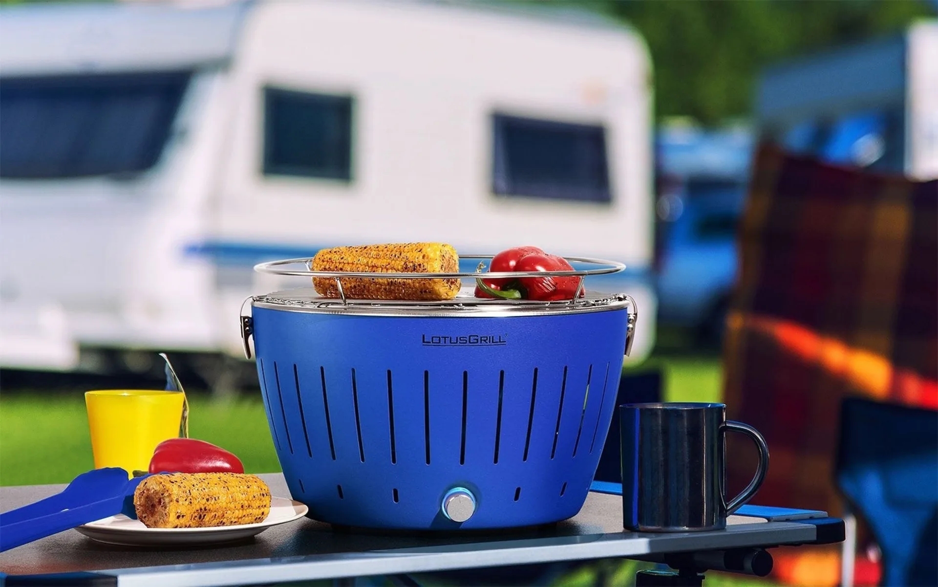 Lotus Grill-Set Tiefblau 5-teilig