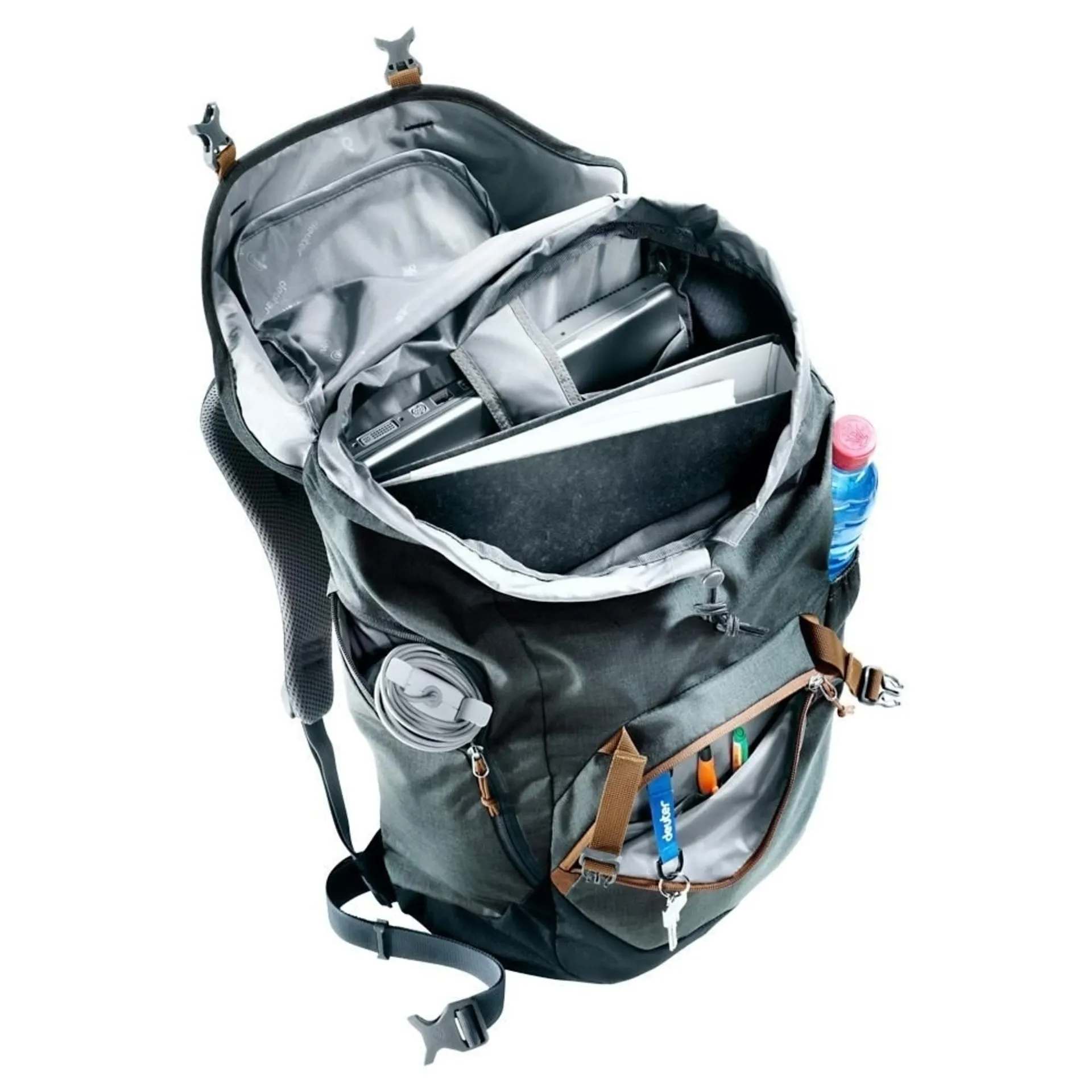 Deuter sac à dos de jour Walker 24 gris/noir