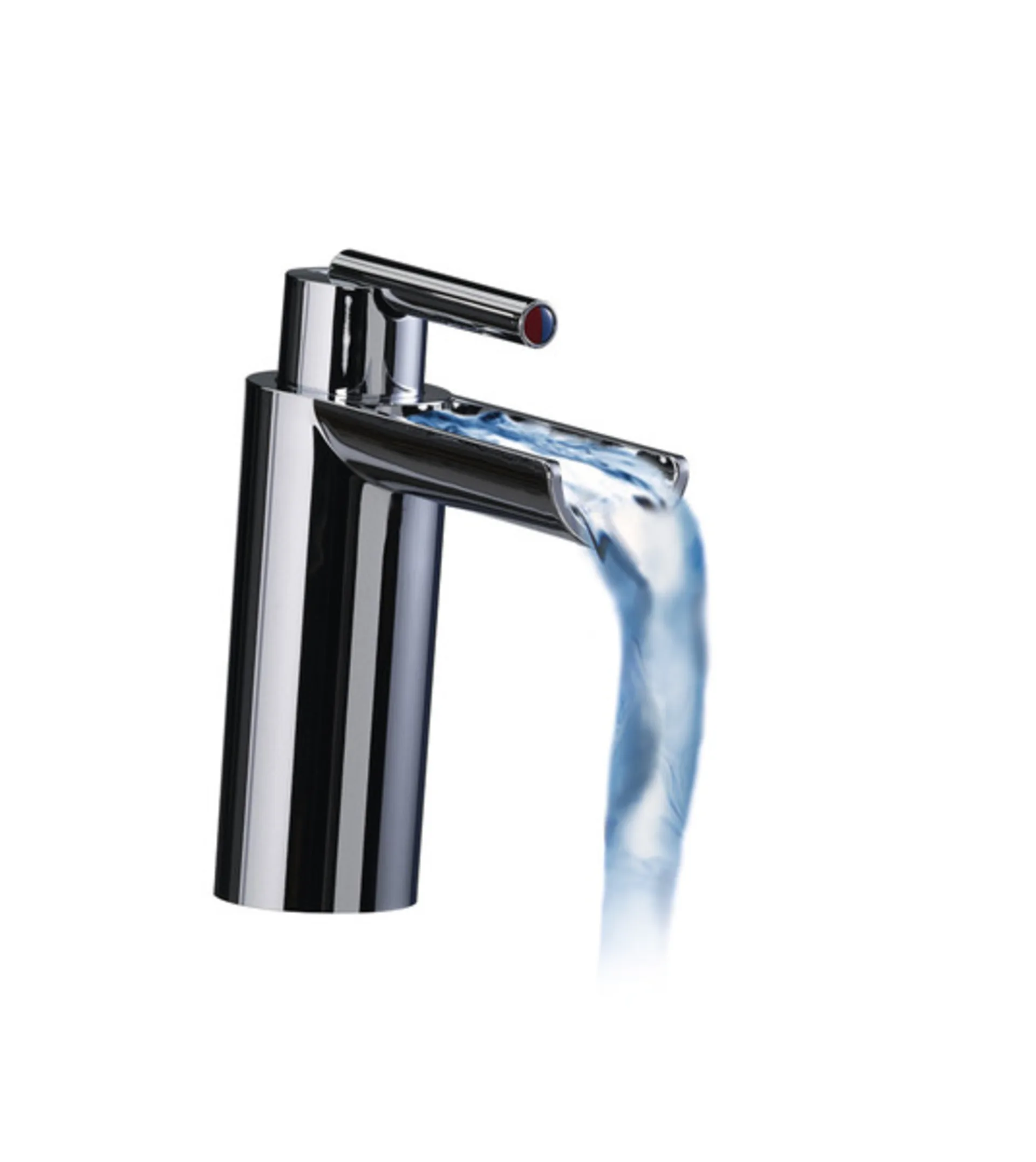 CASCADA Badarmatur Chrom mit Schalter für Kalt- und Warmwasser