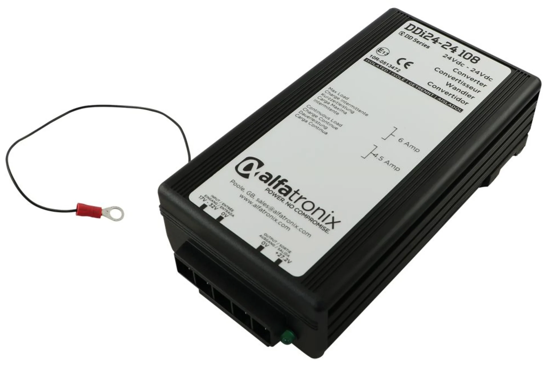 Alfatronix Spannungsstabilisator 24 V / 24 V 4.5 A 167 x 87 x 50 mm, galvanisch getrennt, IP53
