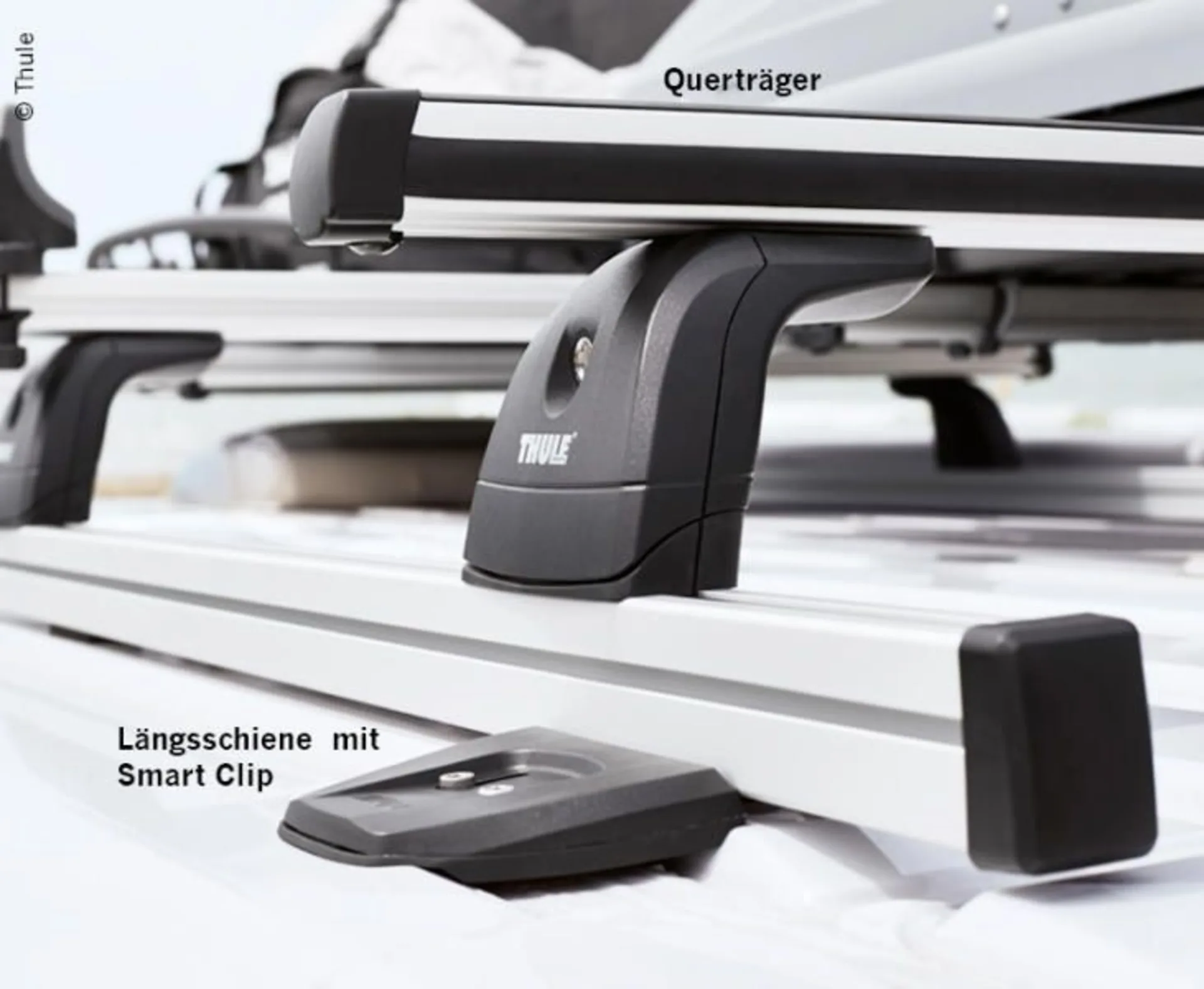 Set de barres de toit - 2 barres de charge Lg.1,5m, hauteur 13cm