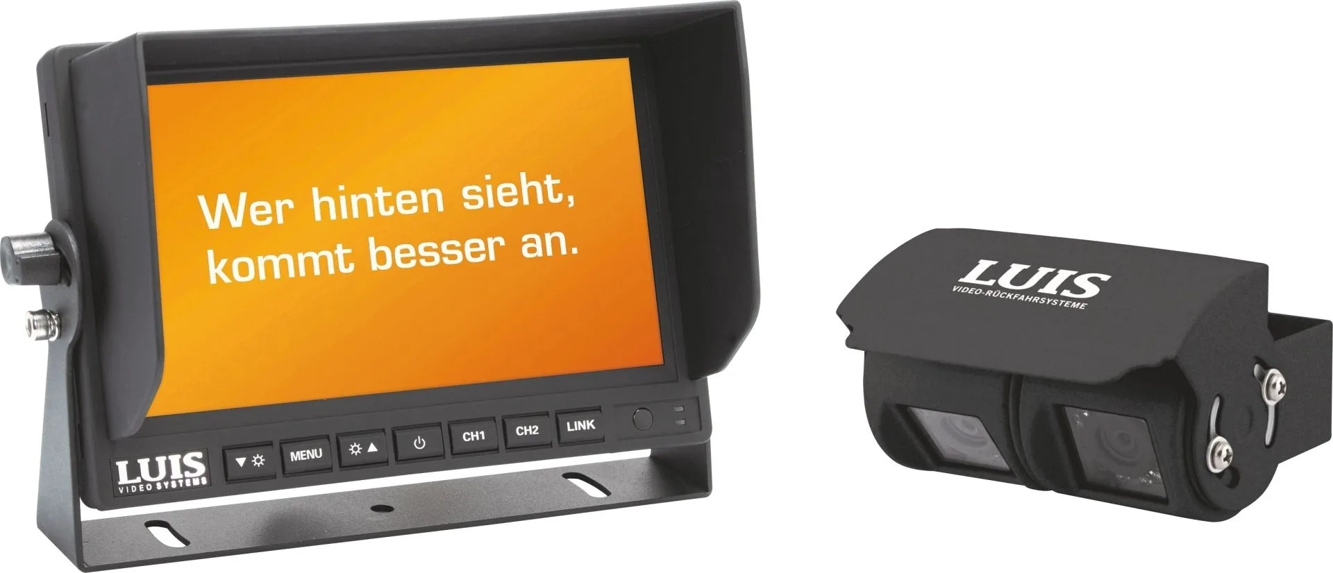 Luis Twin Professional système de recul incl. moniteur 7" 9 - 32 V noir
