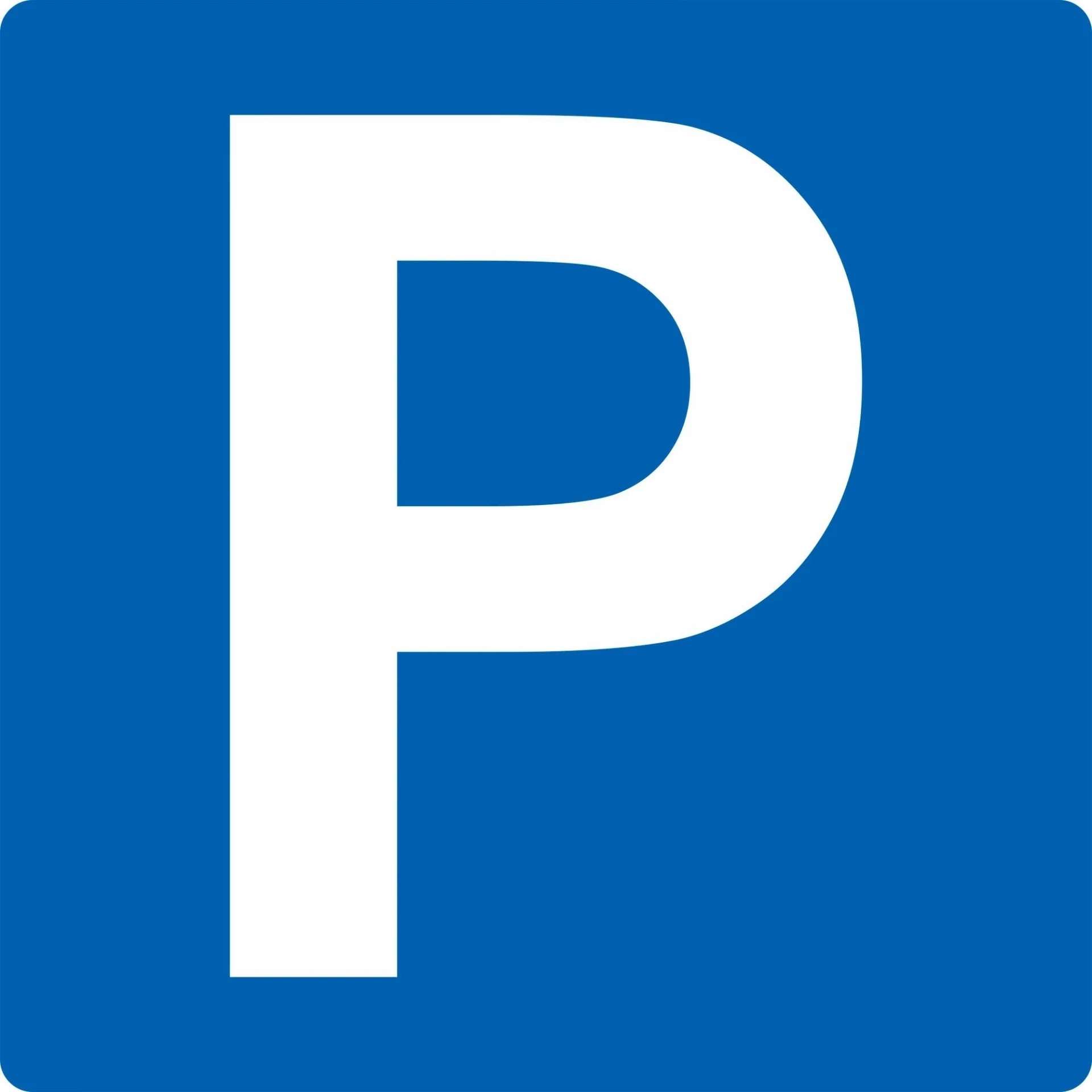 Schütz Straßenschild Parkplatz 100 x 100 x 0,5 mm