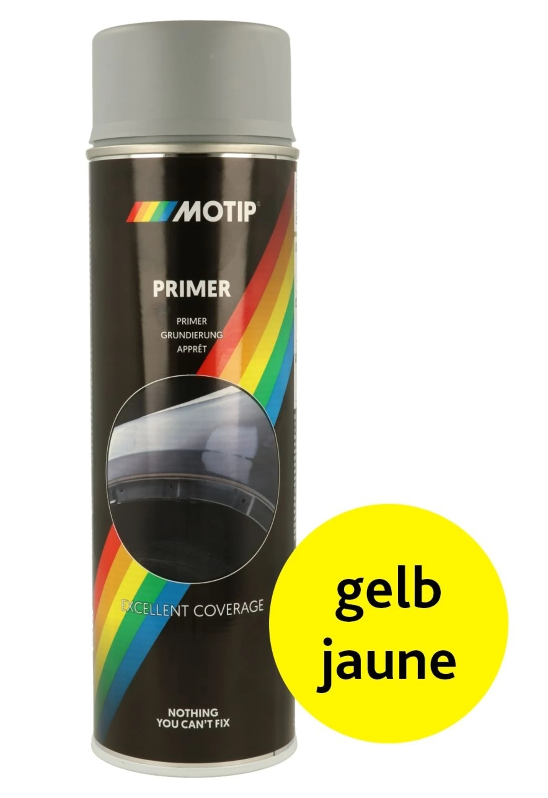 MoTip - Apprêt jaune, 500 ml : apprêt servant à combler les imperfections et à améliorer l'adhérence MoTip - Apprêt jaune, 500 ml : apprêt servant à combler les imperfections et à améliorer l'adhérence