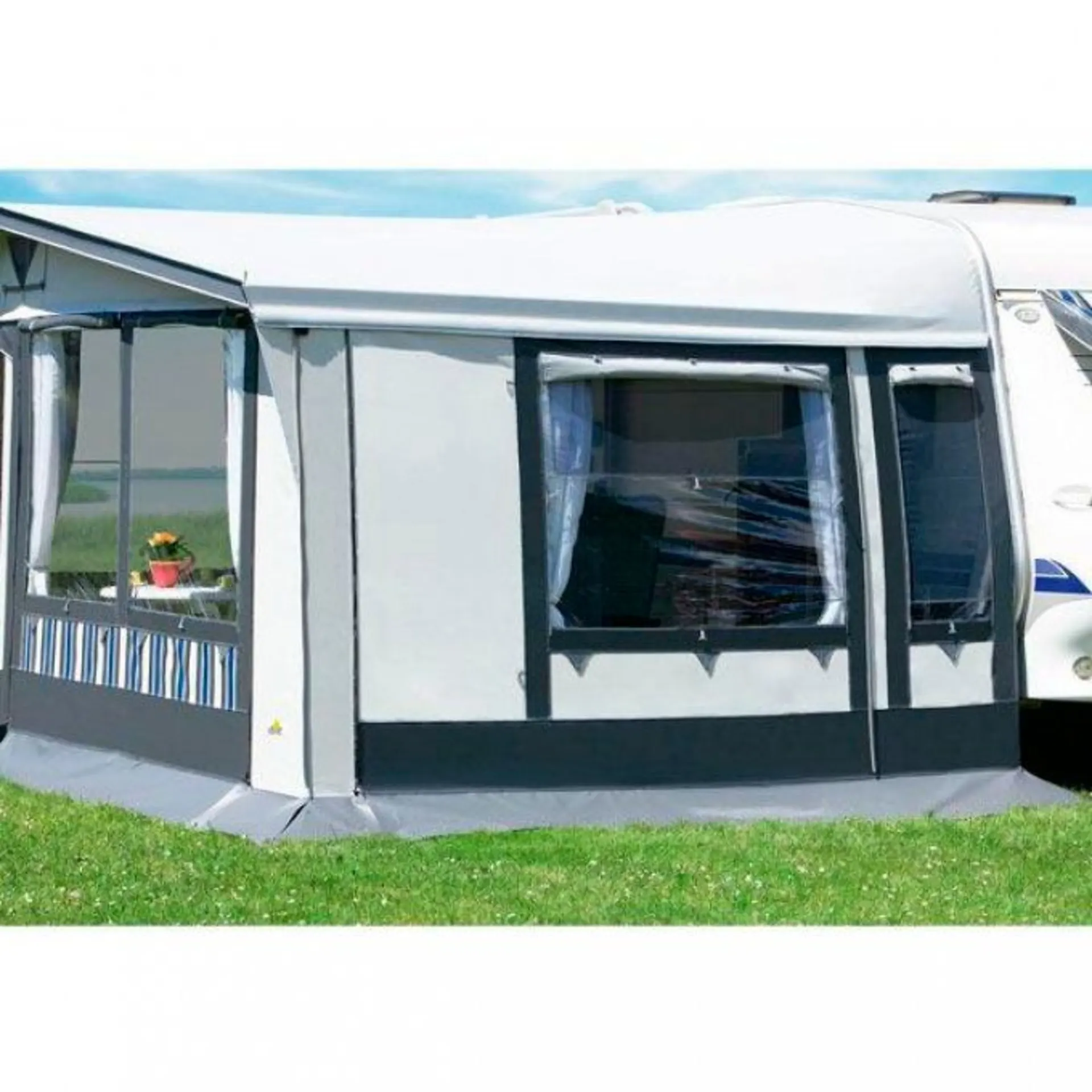 Dwt Tango 300 Saison- und Ganzjahresvorzelt weiss / grau 1031 - 1060 cm / 240 cm