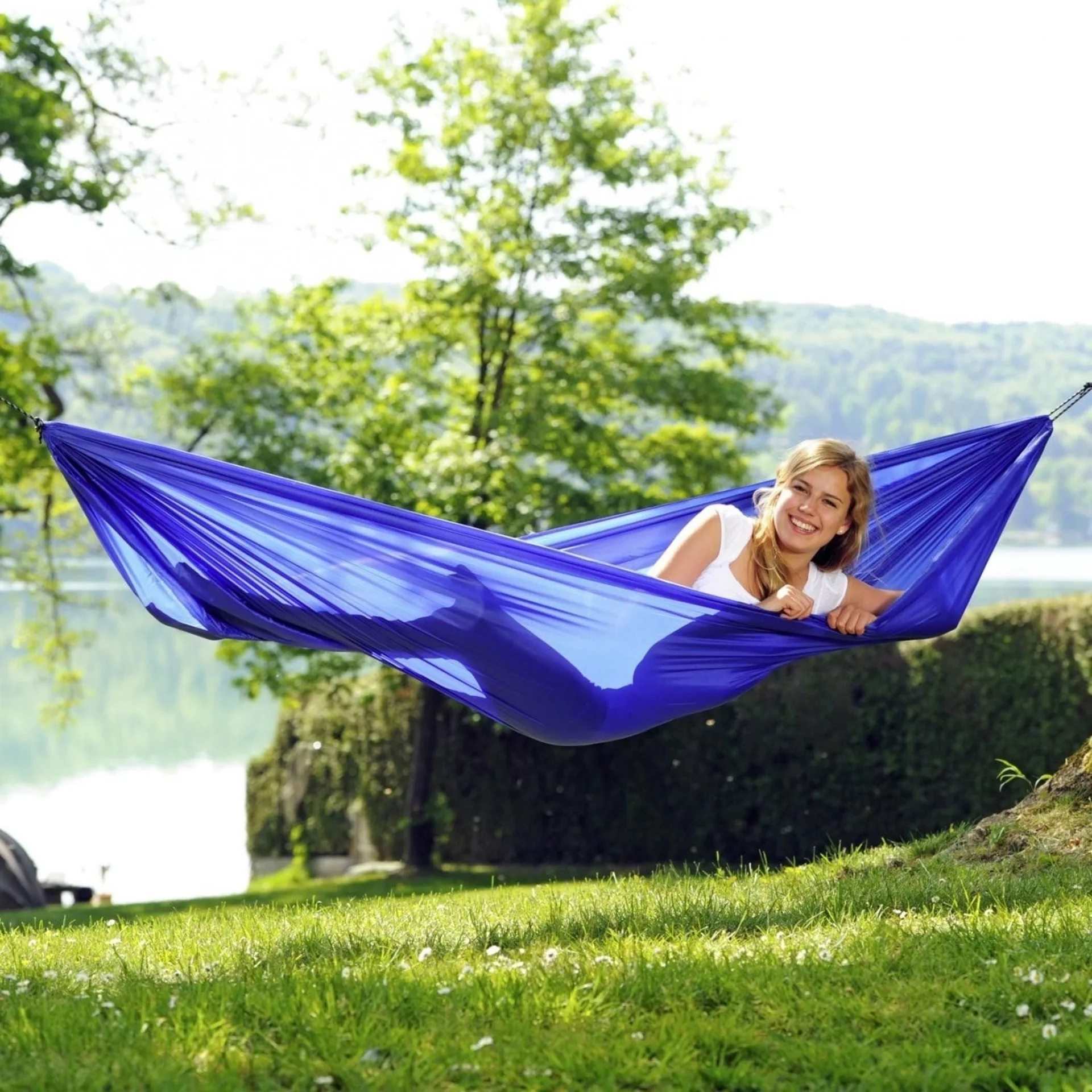Reisehängematte Travel Set blau
