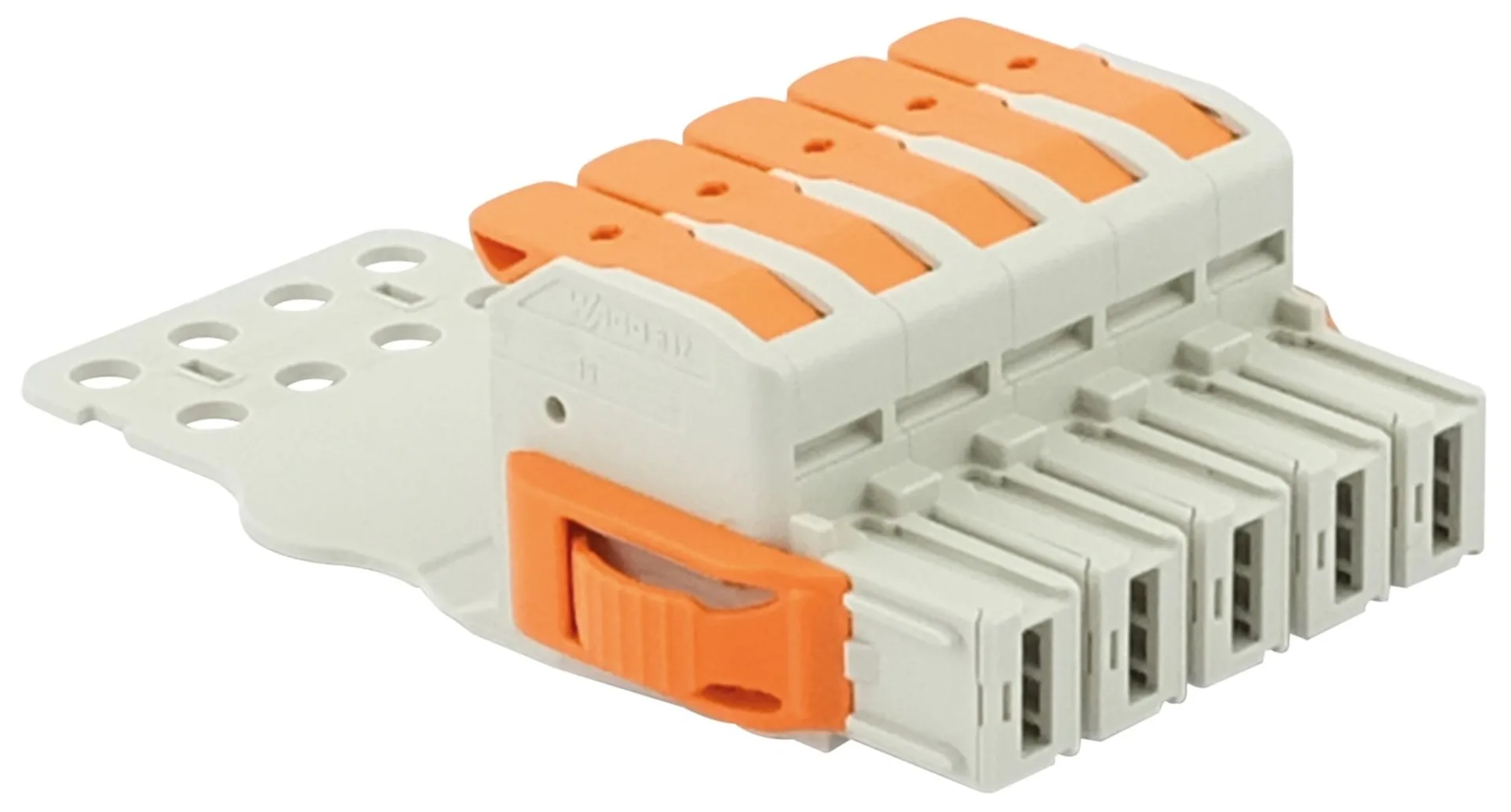 Steckverbinder 5 pol, männlich, 0.75 - 25.0 mm2 64.1 x 29.1 x 110.8 mm Steckverbinder 5 pol, männlich, 0.75 - 25.0 mm2 64.1 x 29.1 x 110.8 mm