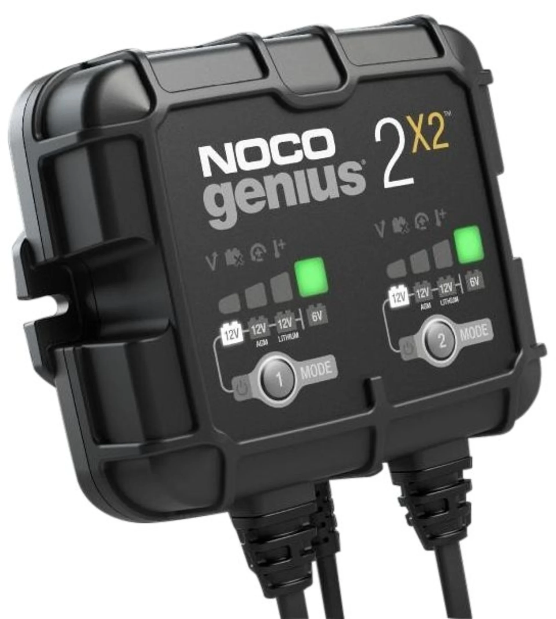 NOCO - Batterieladegerät 2 x 2 A / 6-12 V 132 x 114 x 48 mm, auch für Lithium-Batterien NOCO - Batterieladegerät 2 x 2 A / 6-12 V 132 x 114 x 48 mm, auch für Lithium-Batterien