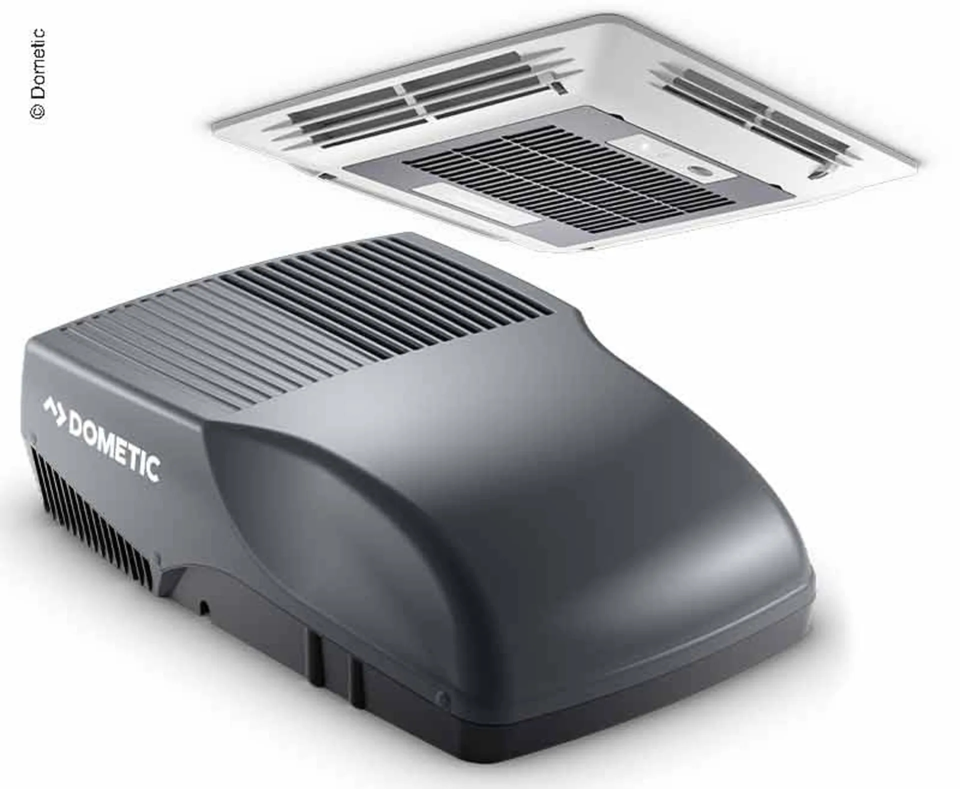 Dometic FreshJet 2200 Dachklimaanlage mit Luftverteilerbox und Fernbedienung für Reisemobile bis 7 Meter Grau