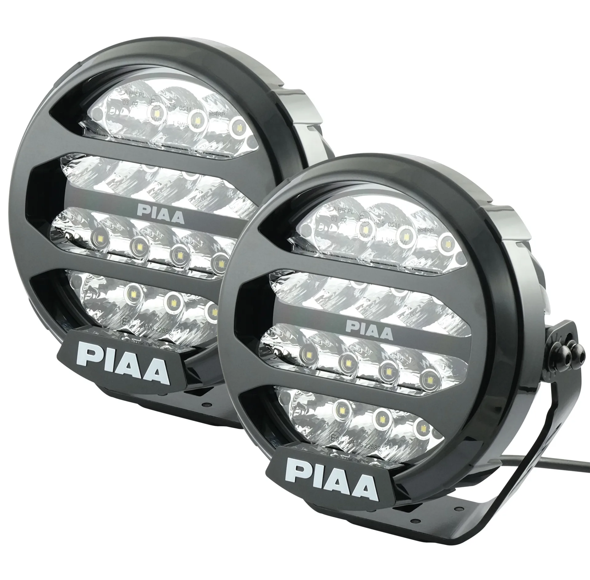 PIAA LED-Fernscheinwerfer Satz 12/24 V 7“ mit Tagfahrlicht ø 184 x 97 mm, 6’700 Lumen, homologiert, Ref. 27.5