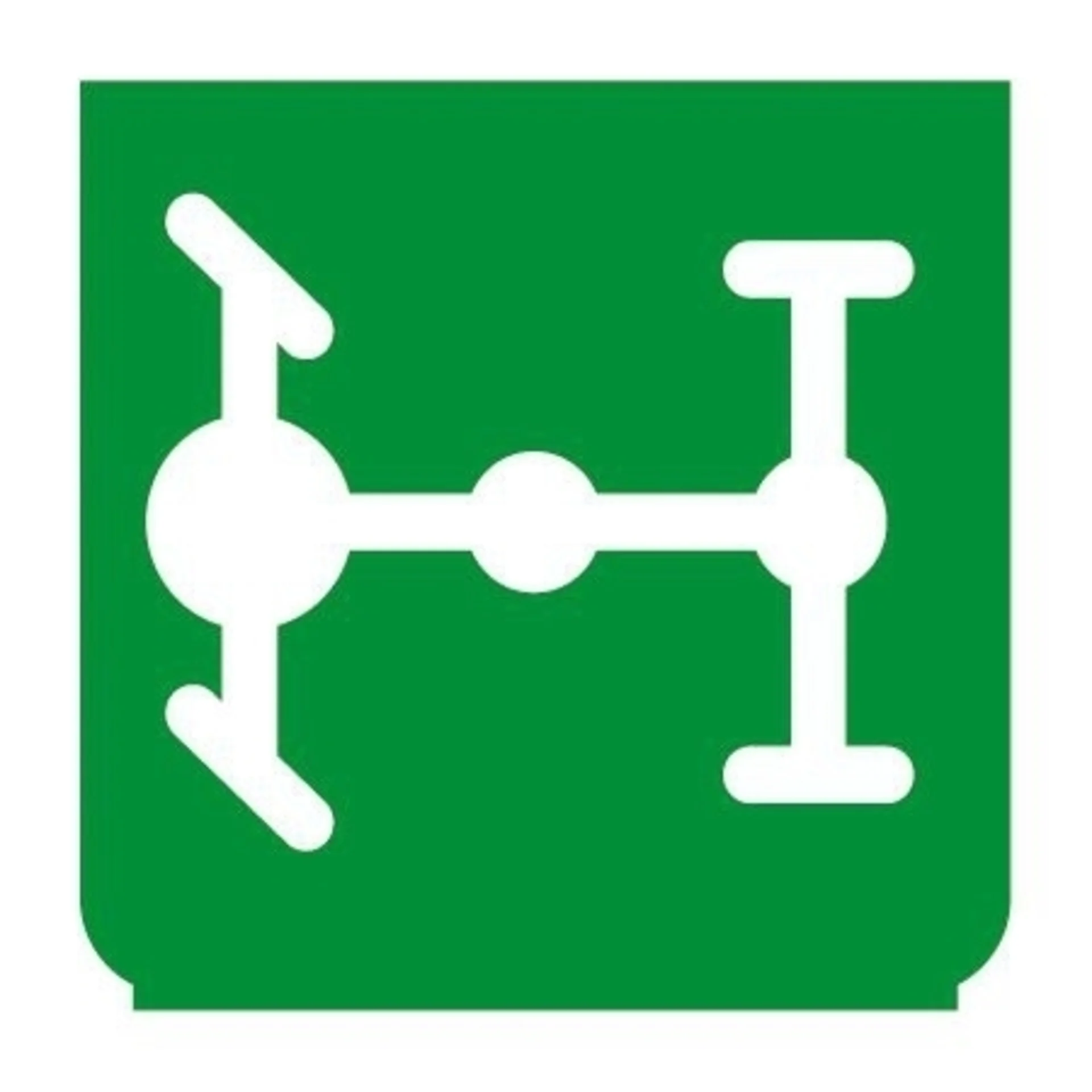 Emblème - blocage du différentiel vert