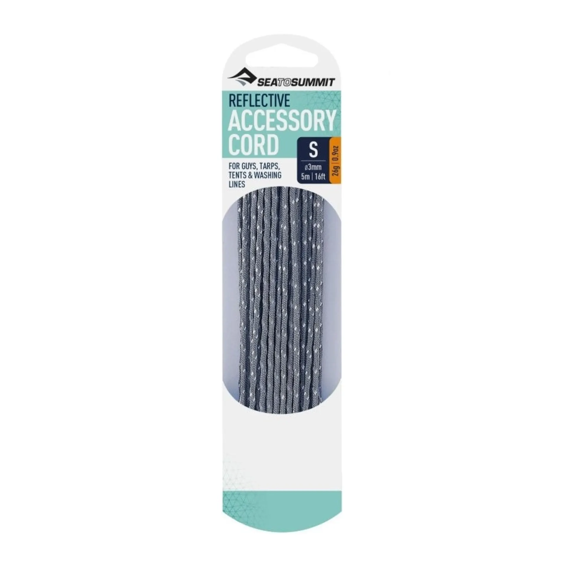 Cordon accessoire réfléchissant 5m Sea to Summit 3mm Grey