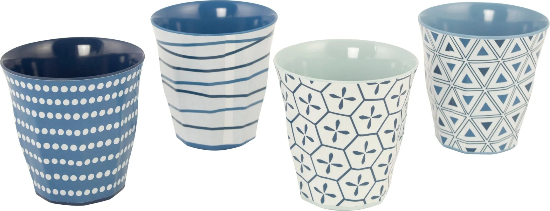 Bo-Camp set de vaisselle Mix&Match 16 pcs mélamine bleu