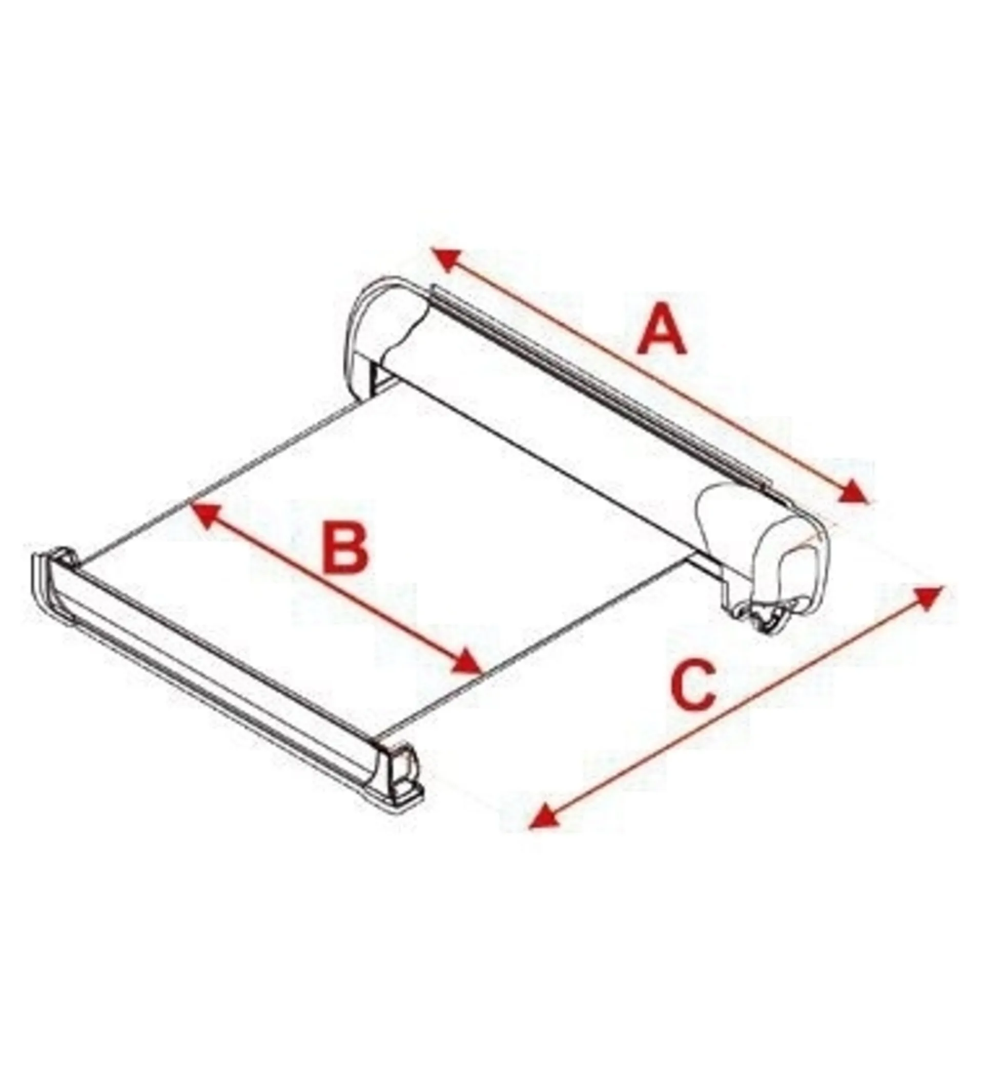 Fiamma F45s 260 Store pour VW T5/T6 California Royal Grey / Polar White 260 cm