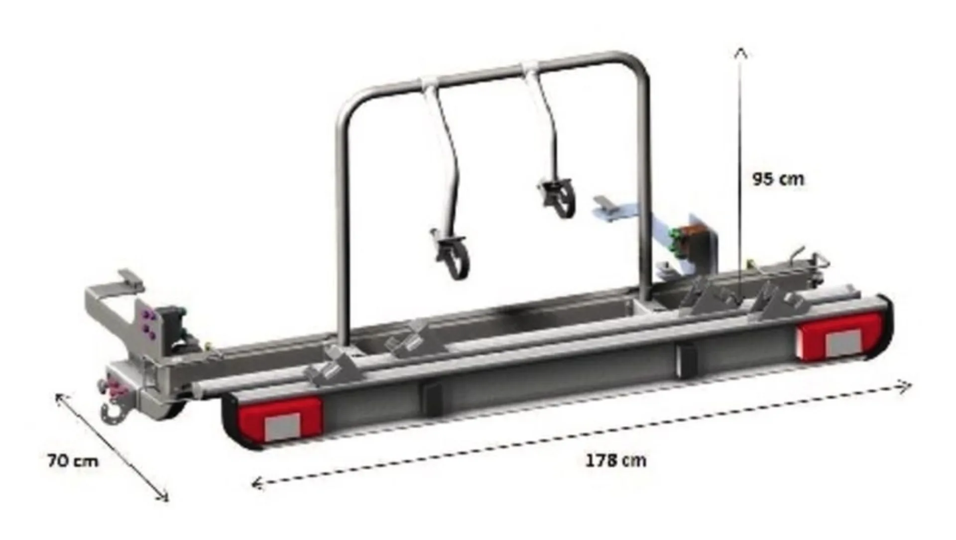 Porte-vélos électriques Euro Carry pour Fiat Ducato, Citroën Jumper et Peugeot Boxer à partir de 2006