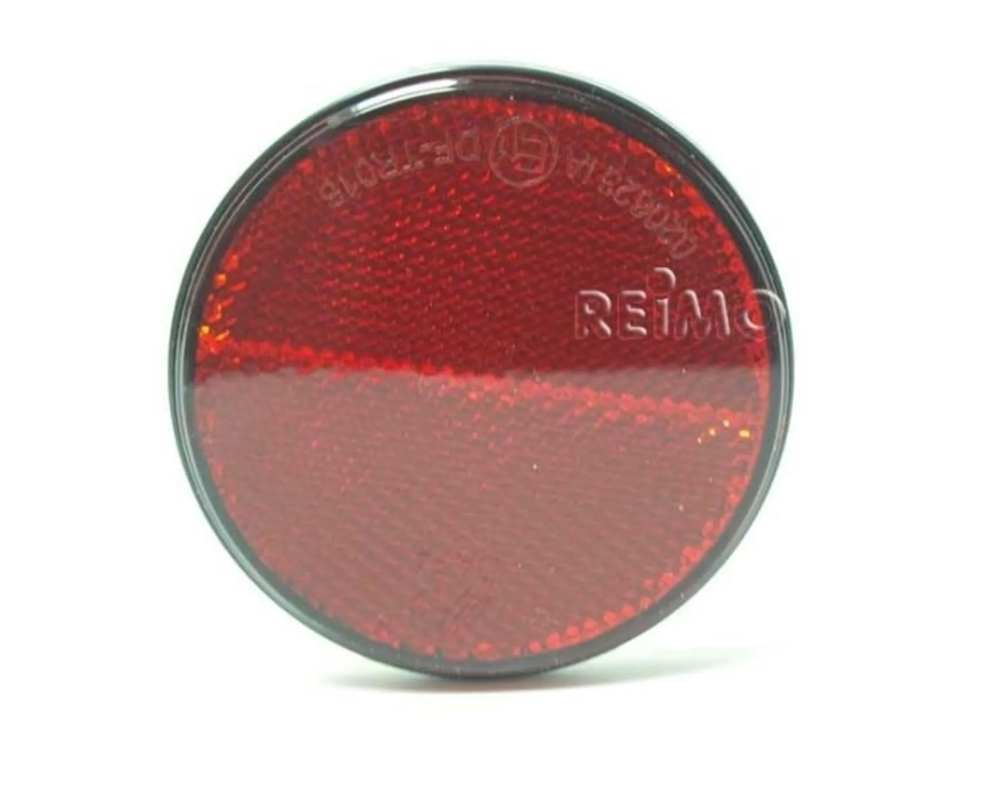 Selbstklebender runder Reflektor in Rot, 72mm (1 Stück)
