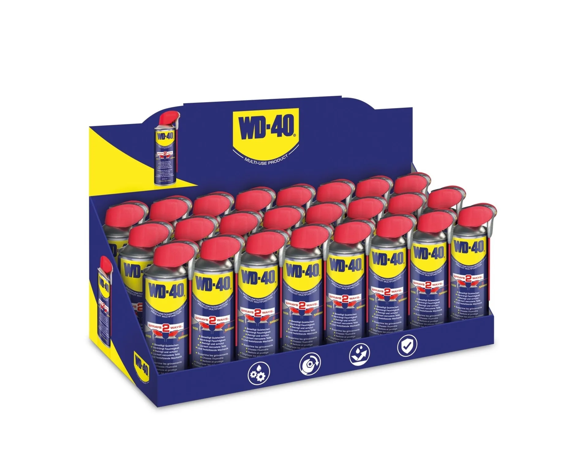 24 x WD-40 Smart Straw Multifunktispray 400 ml Display mit 24 x WD40/SK 400 ml