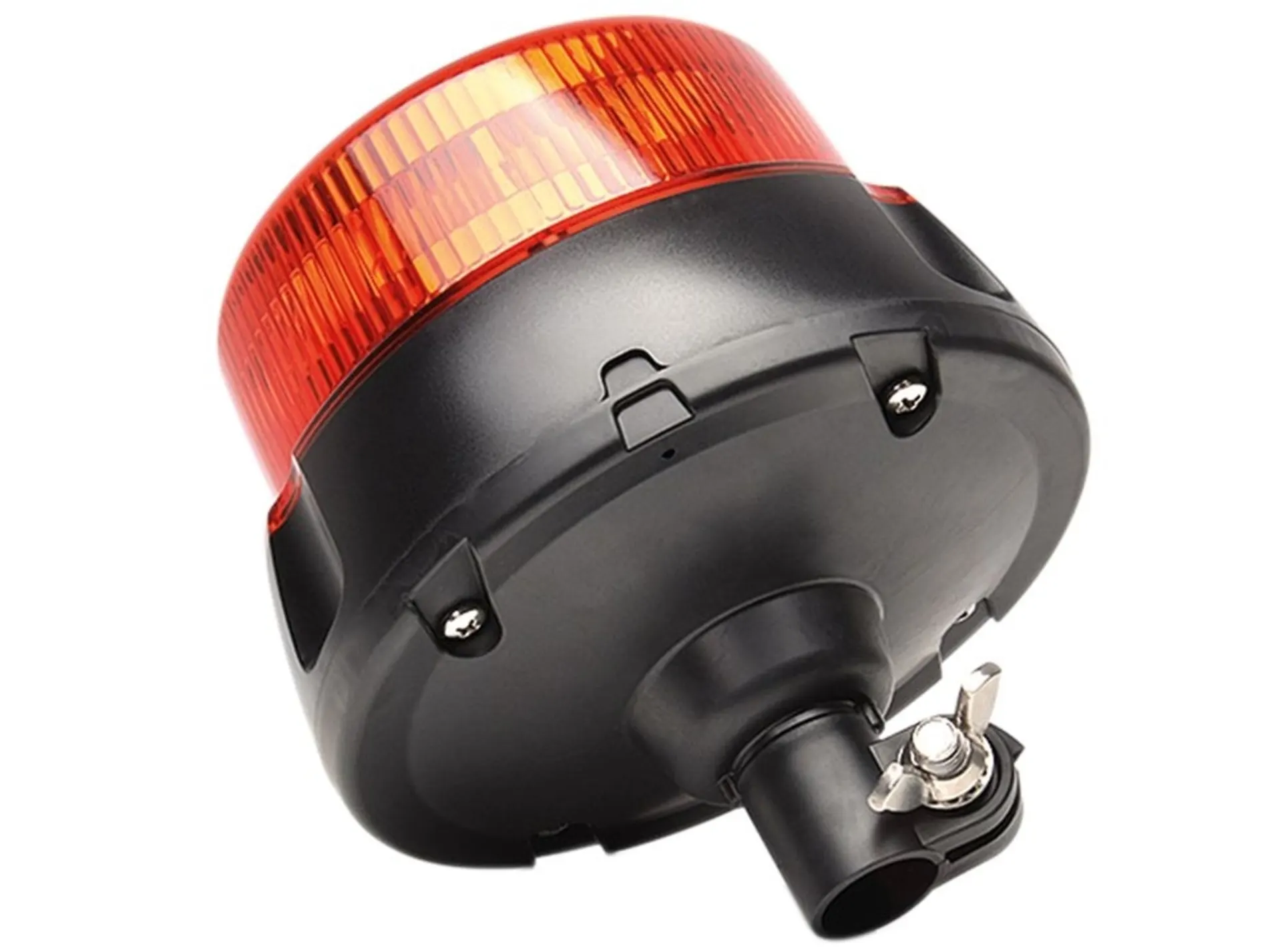 WAS LED-Blitzleuchte 12/24 V *** ROT *** ø 162 × 174 mm, IP68, für Aufsteckrohr DIN A