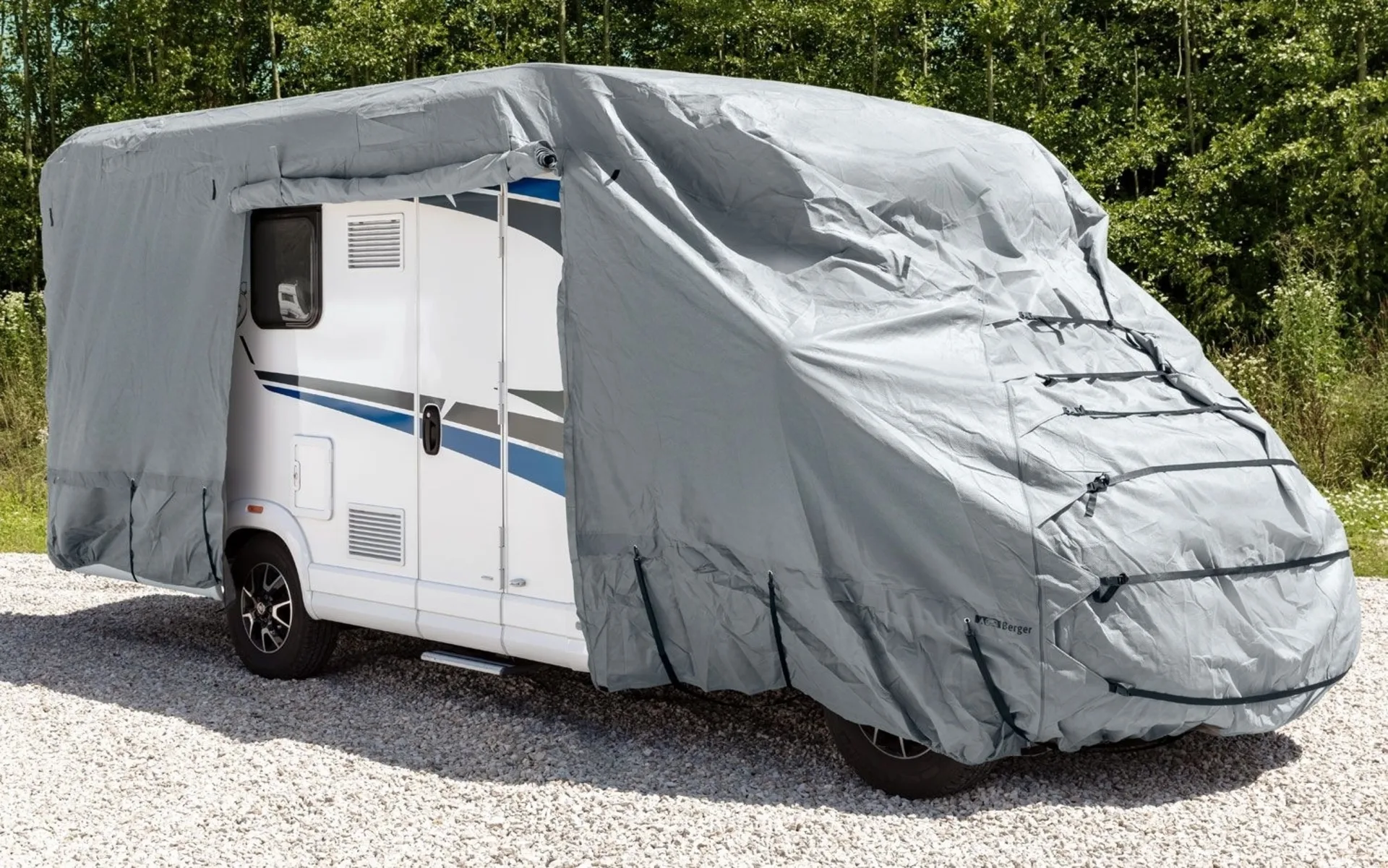 Berger teilintegrierte Wohnmobil Schutzhülle 7,1 x 2,4 x 2,5 m