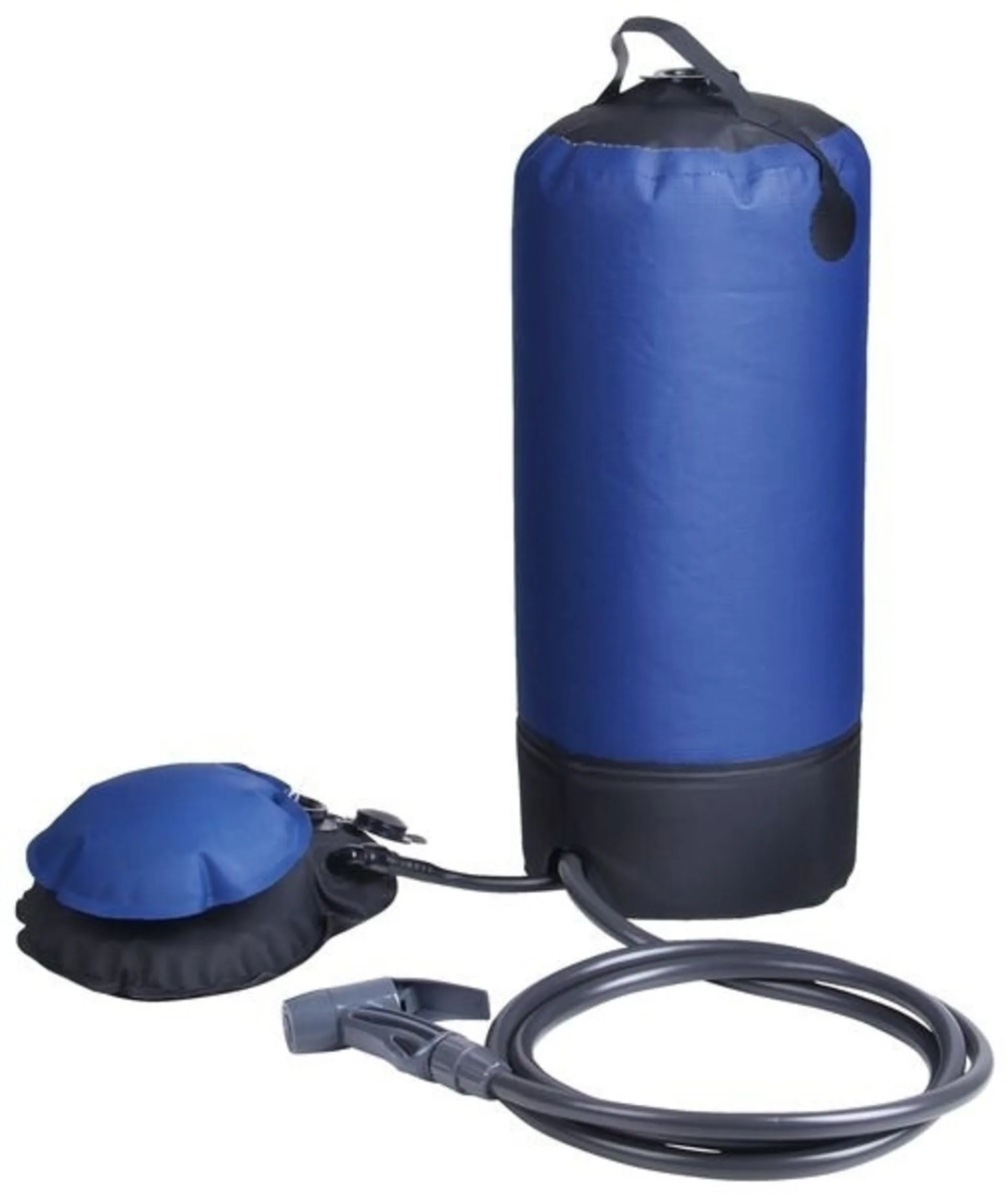 Camp4 Portable Campingdusche mit 12 Liter Wassertank und Fusspumpe