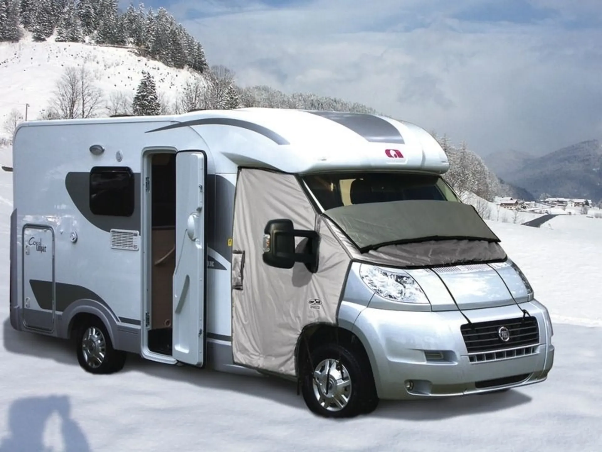 Carbest X-Trem Komfort Aussen-Isolierung für Fiat Ducato, Peugeot Boxer und Citroen Jumper ab Baujahr 2007 - Wohnmobil Schutzhülle für Fahrerhaus und Motorhauben-Abdeckung