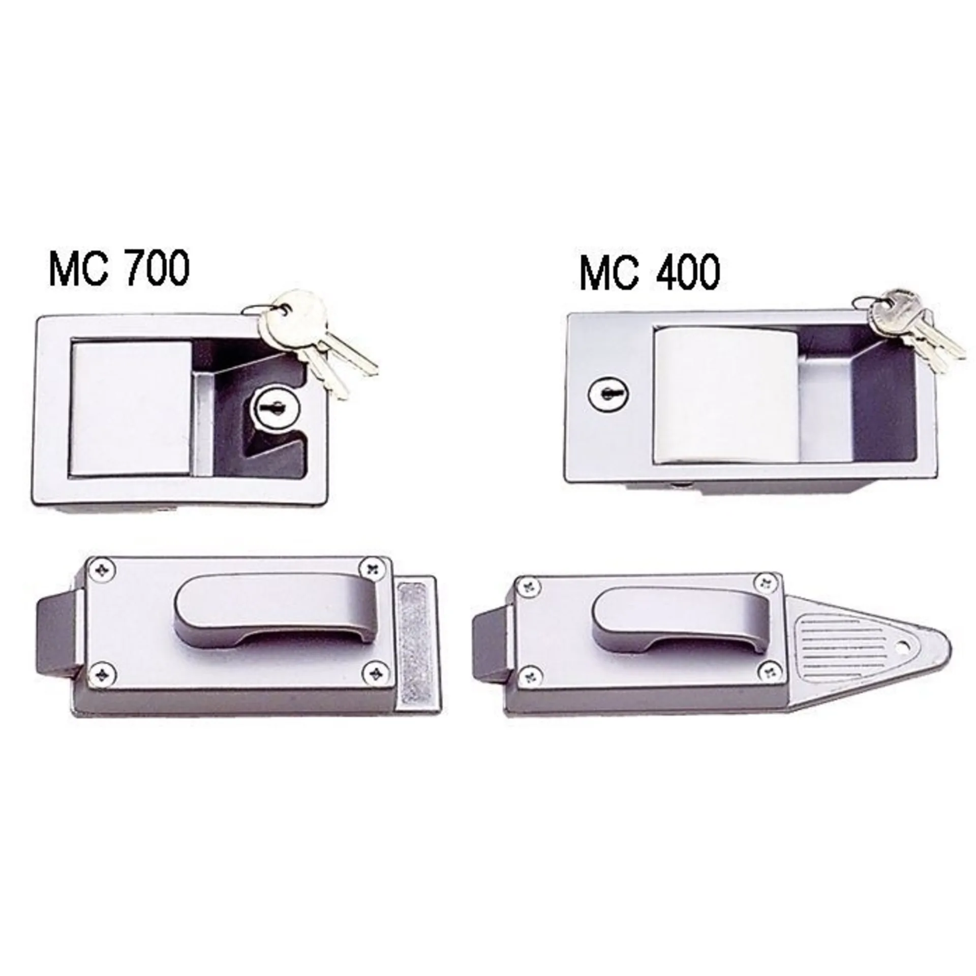 Serrure de porte métallique MC 400, grand modèle