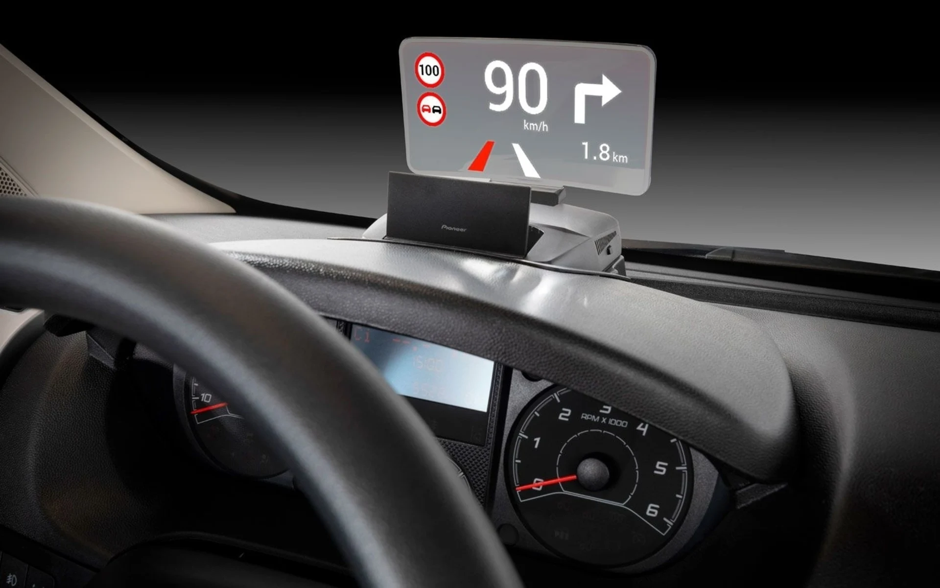 Pioneer SDA-HU100-DUC Head-Up-Display Fiat Ducato Nachrüstset