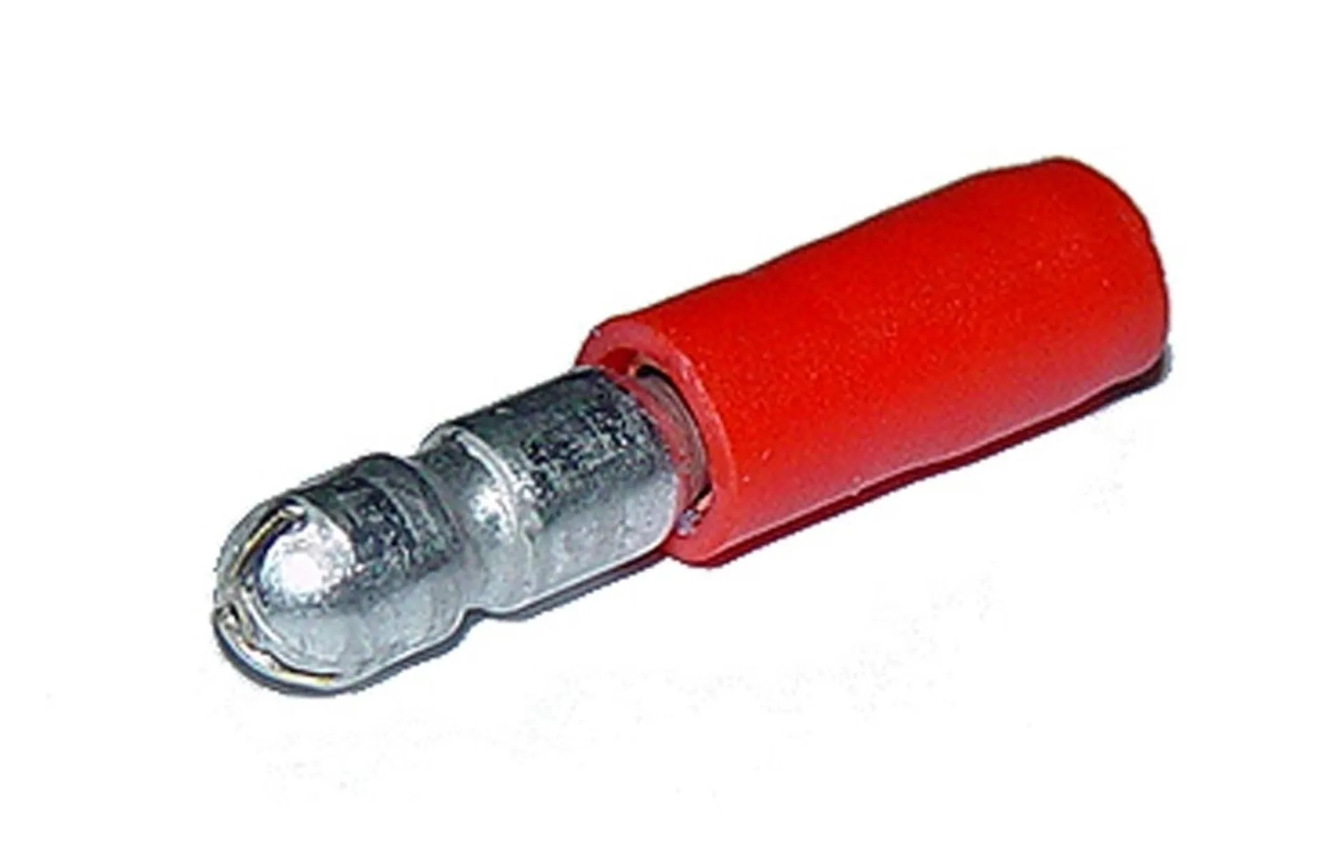 Rundstecker ø 4mm rot verstärkt, isoliert