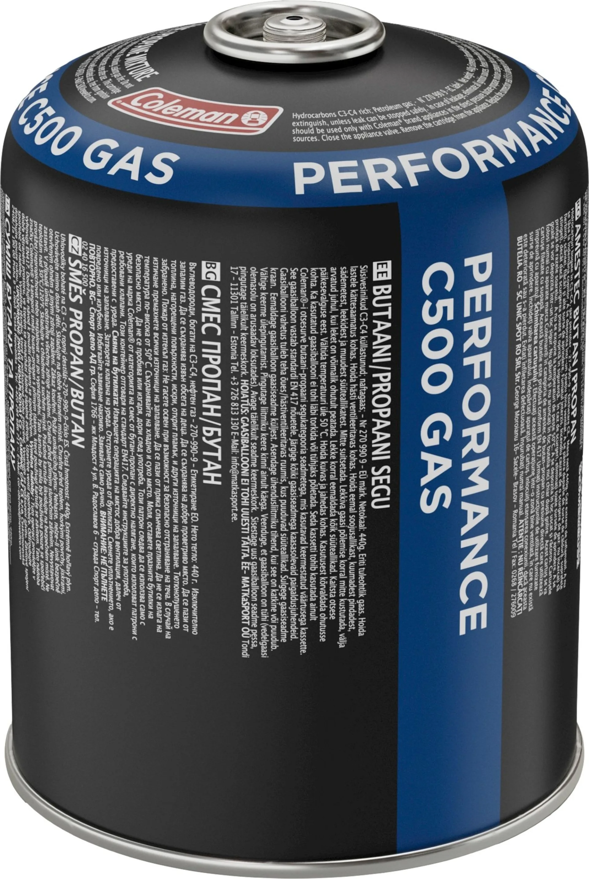 Coleman C500 Performance cartouche à valve avec filetage propane mélange butane Coleman C500 Performance cartouche à valve avec filetage propane mélange butane