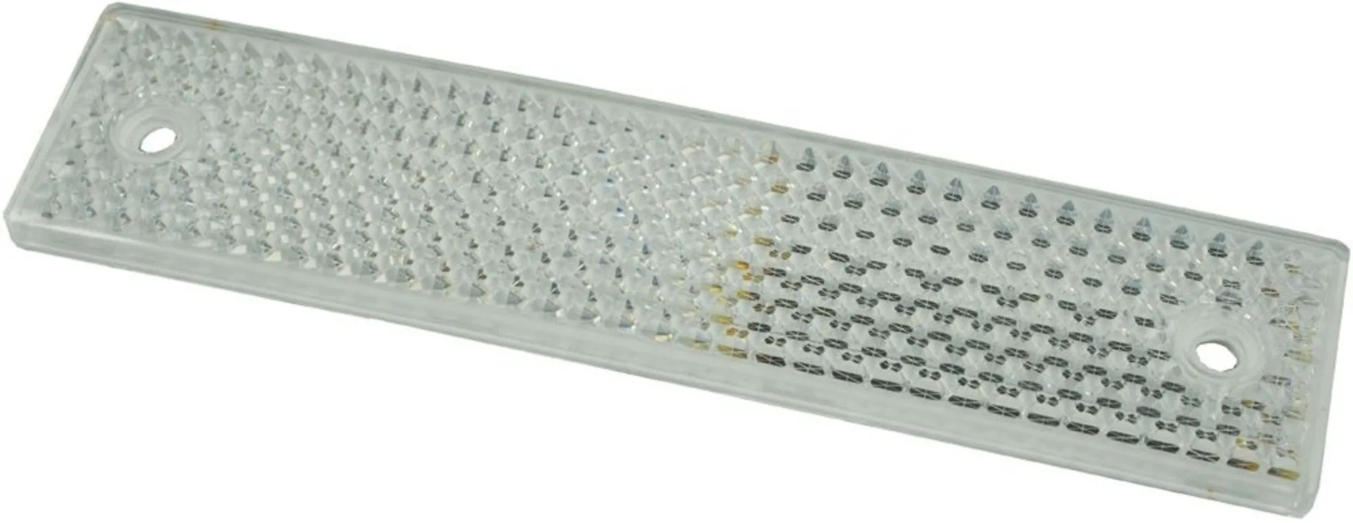 Rückstrahler 180x40 weiss selbstkl 180x42mm *selbstklebend*, 2 Löcher