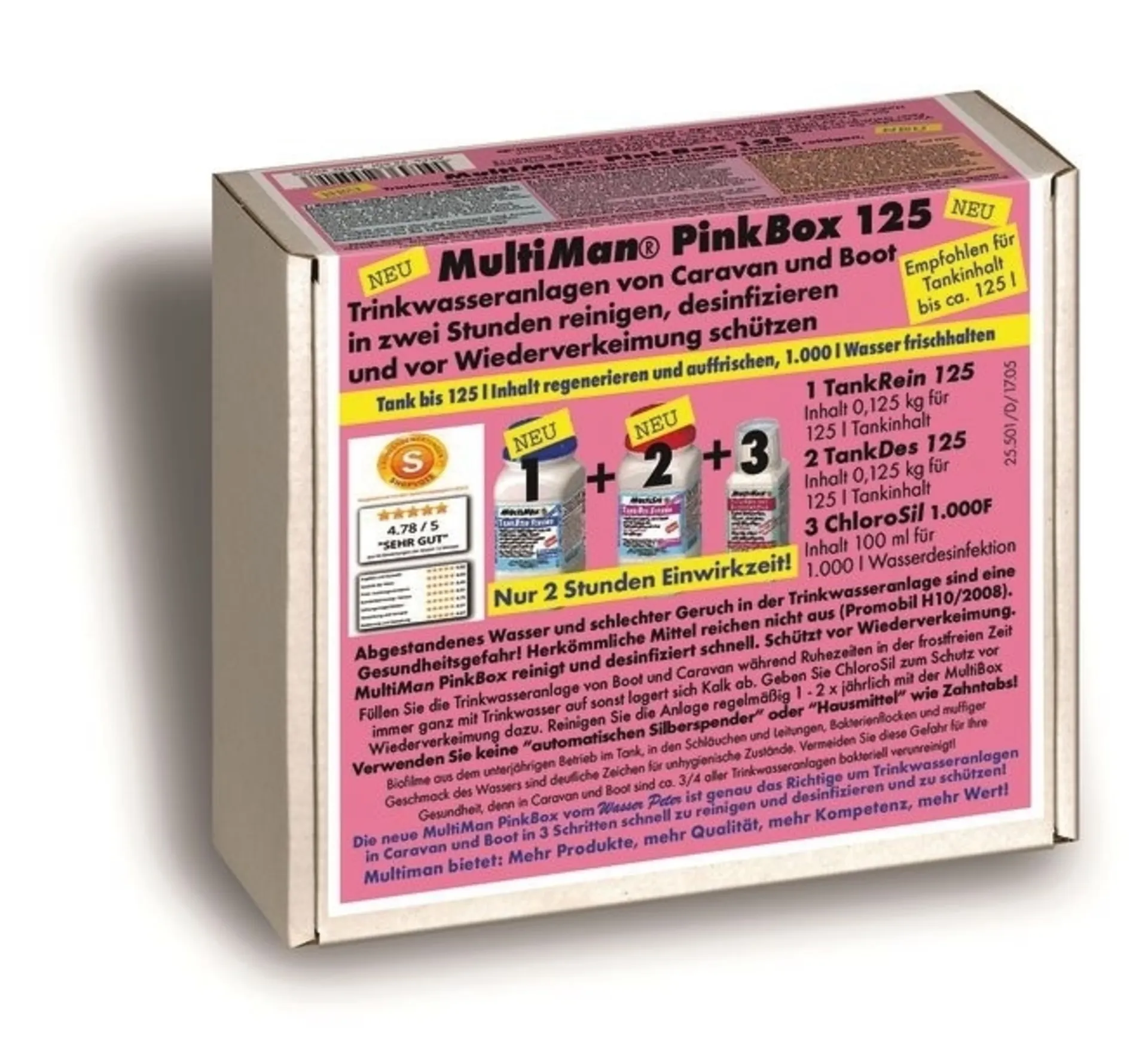 Nettoyant pour installations d'eau potable MultiMan PinkBox