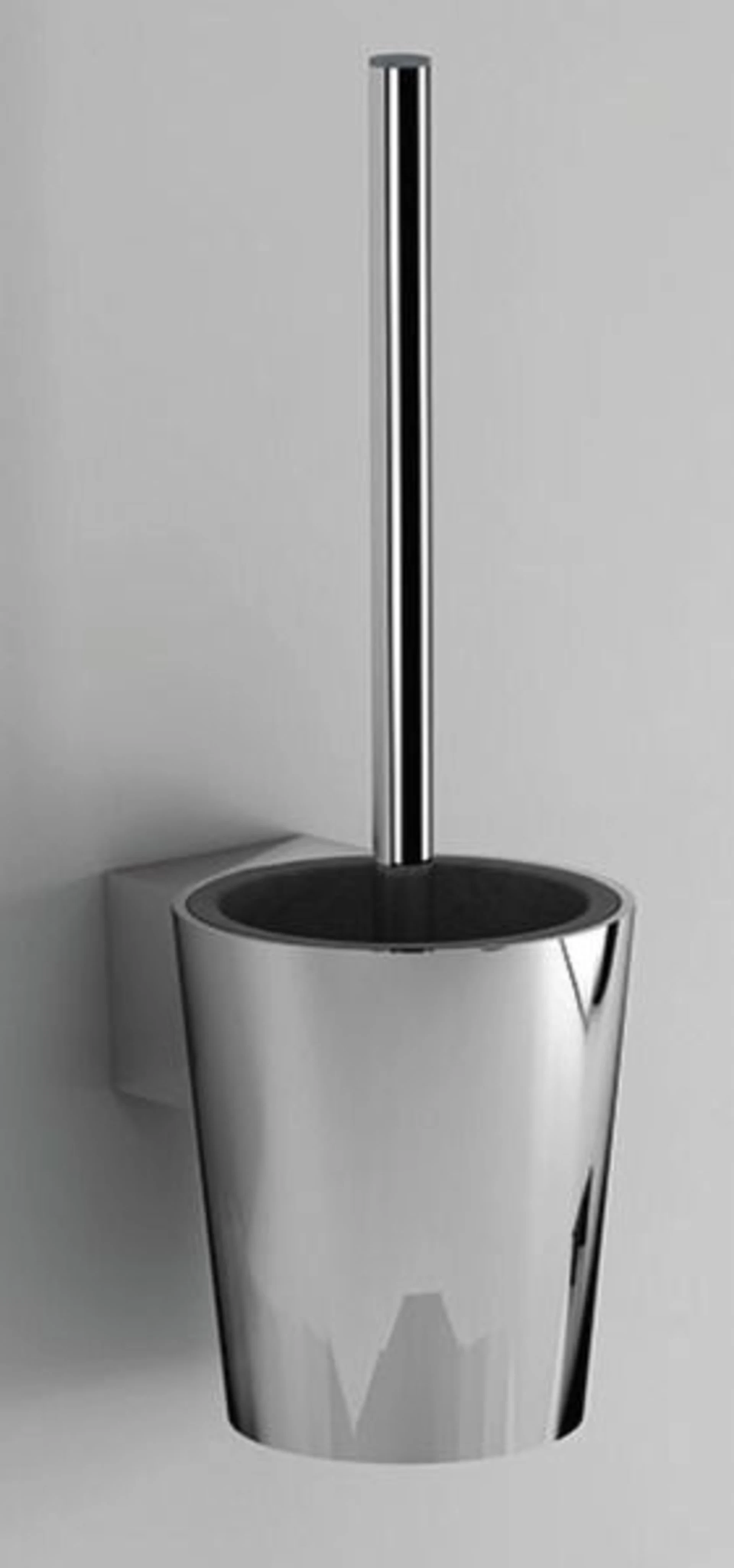 Toilettenbürstenhalter aus Edelstahl und verchromtem ABS-Kunststoff - Square