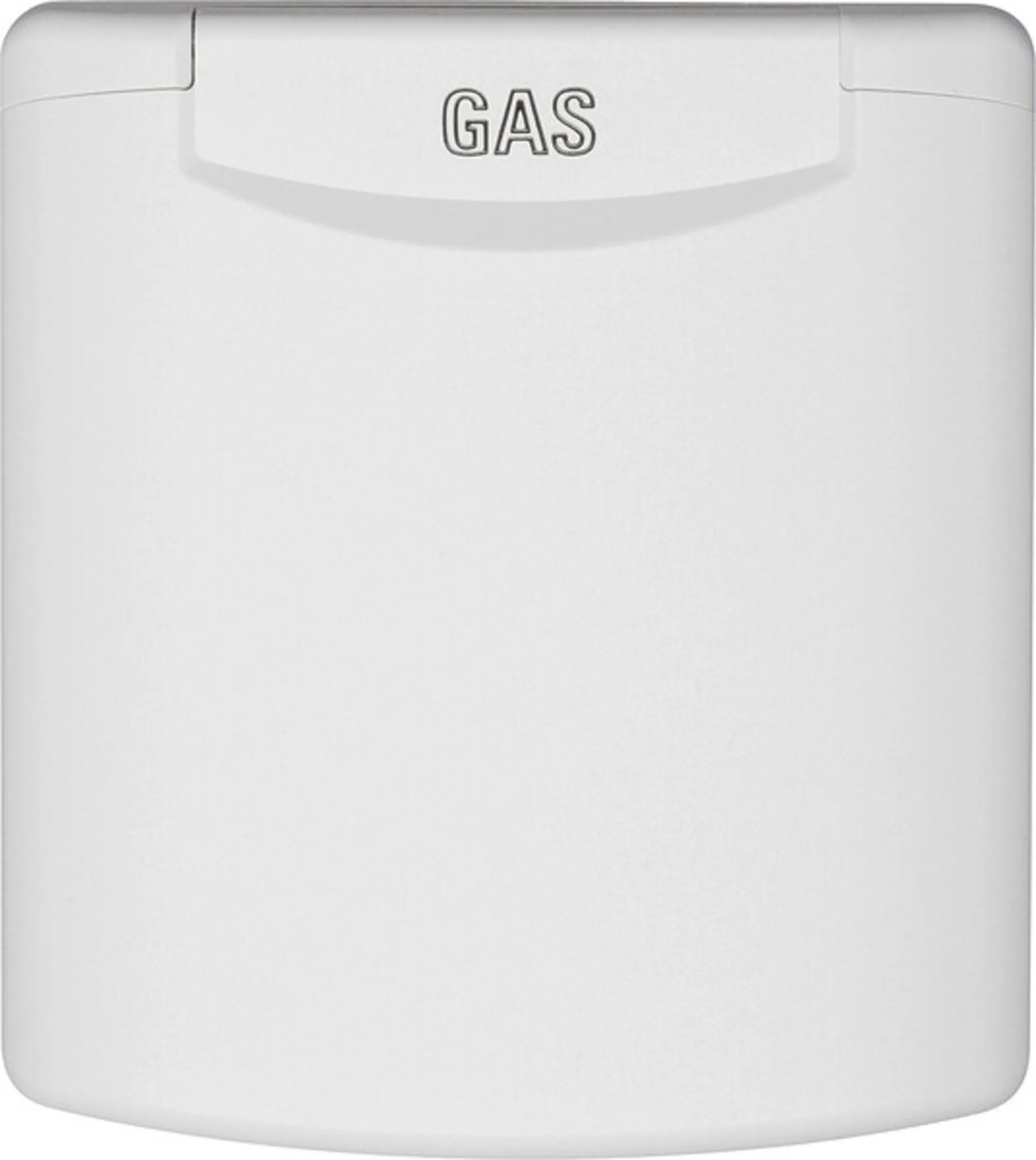 Gassteckdose 130 x 145 mm mit Magnetverschluss - Weiß