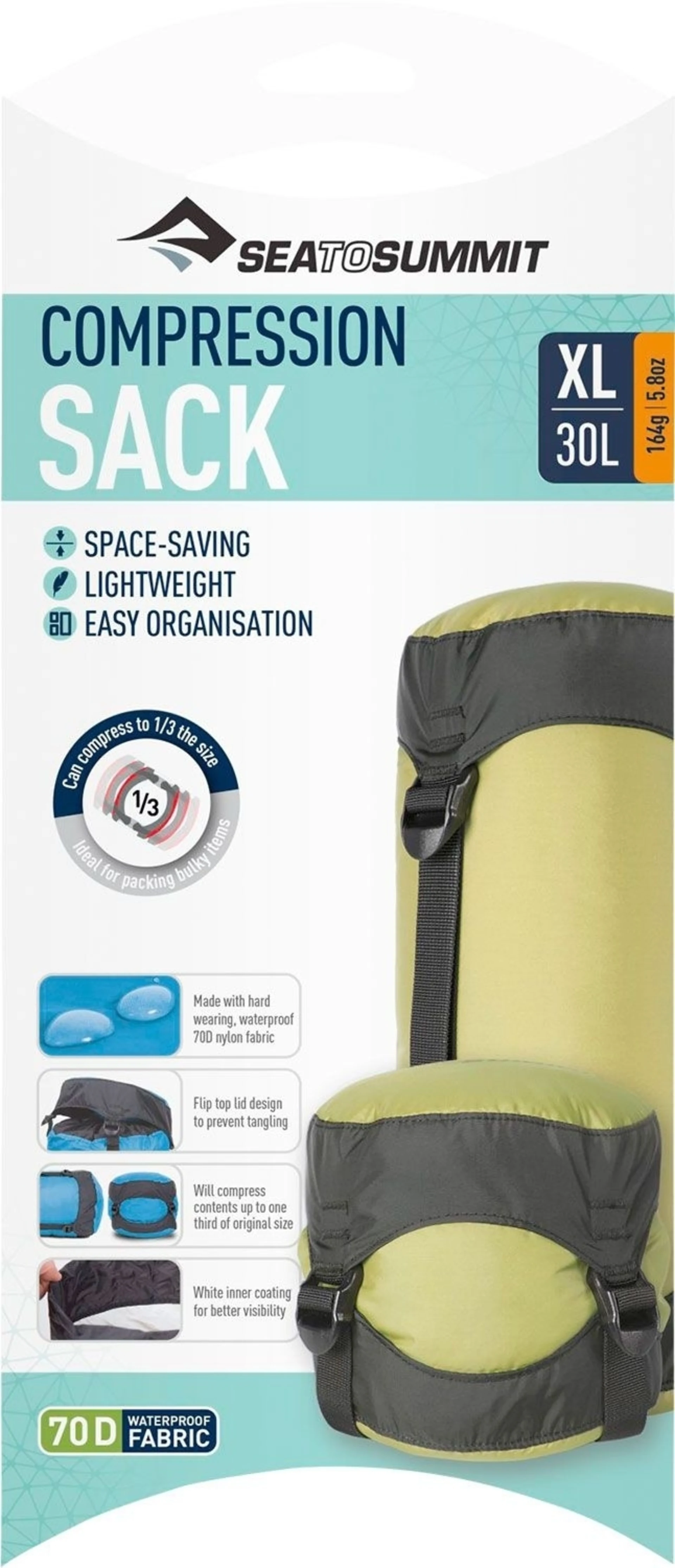 Sea to Summit Compression Sack Sac de compression S rouge (orange) 10 litres