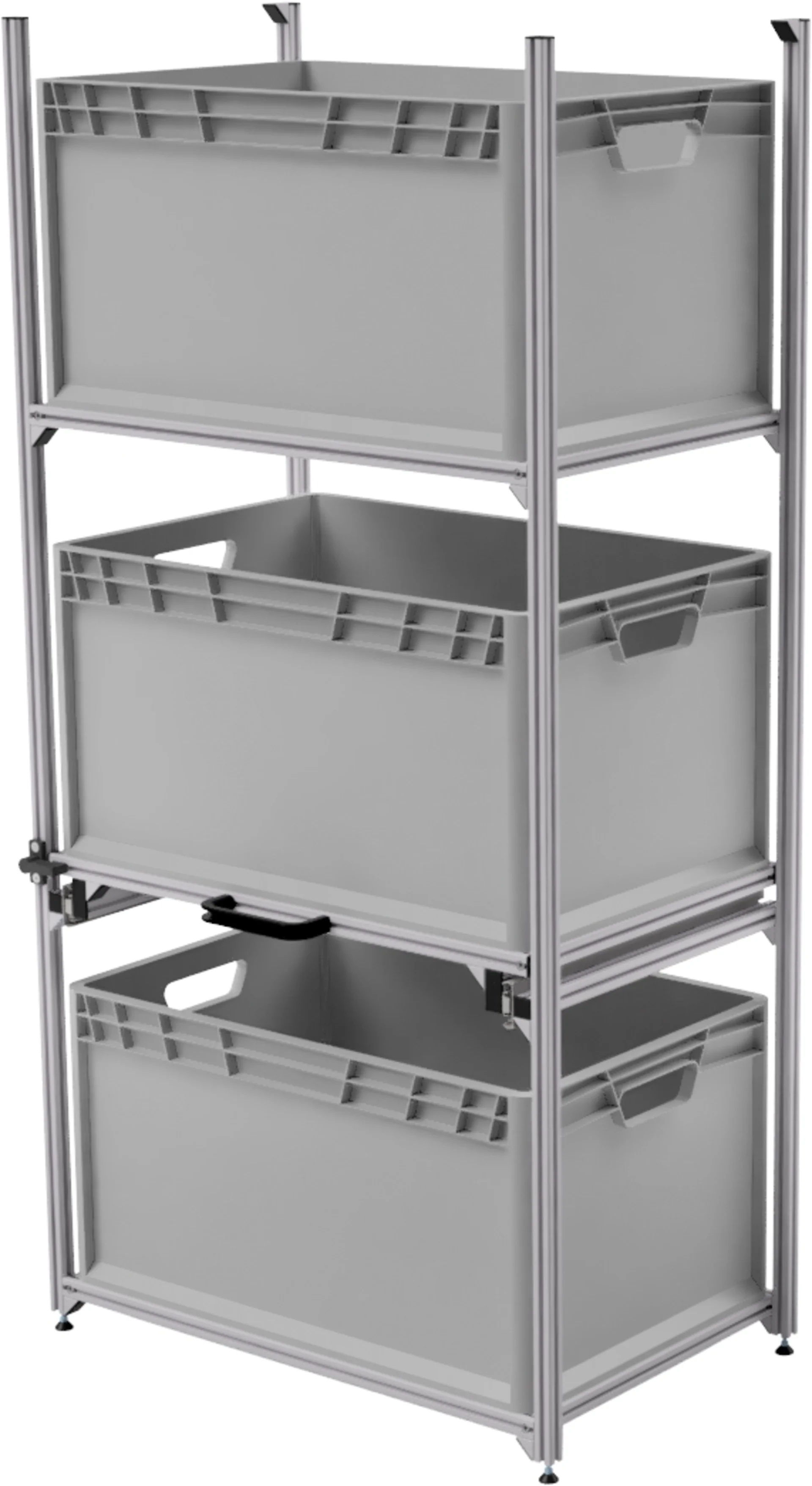 Regalsystem Quer 64 mit Teleskop SYS-Rack