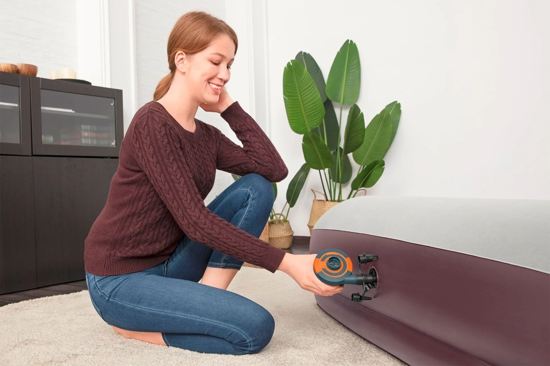 Bestway Sidewinder Pompe à air à batterie 5 V 565 l/min