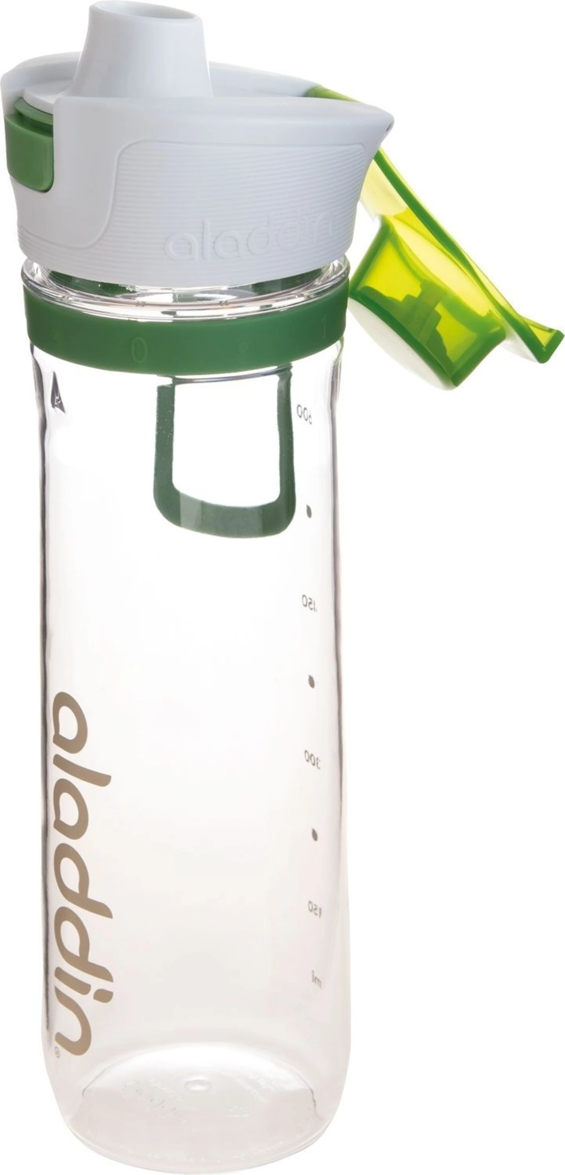 Aladdin Active Hydration Tracker Trinkflasche 0,8 Liter Grün
