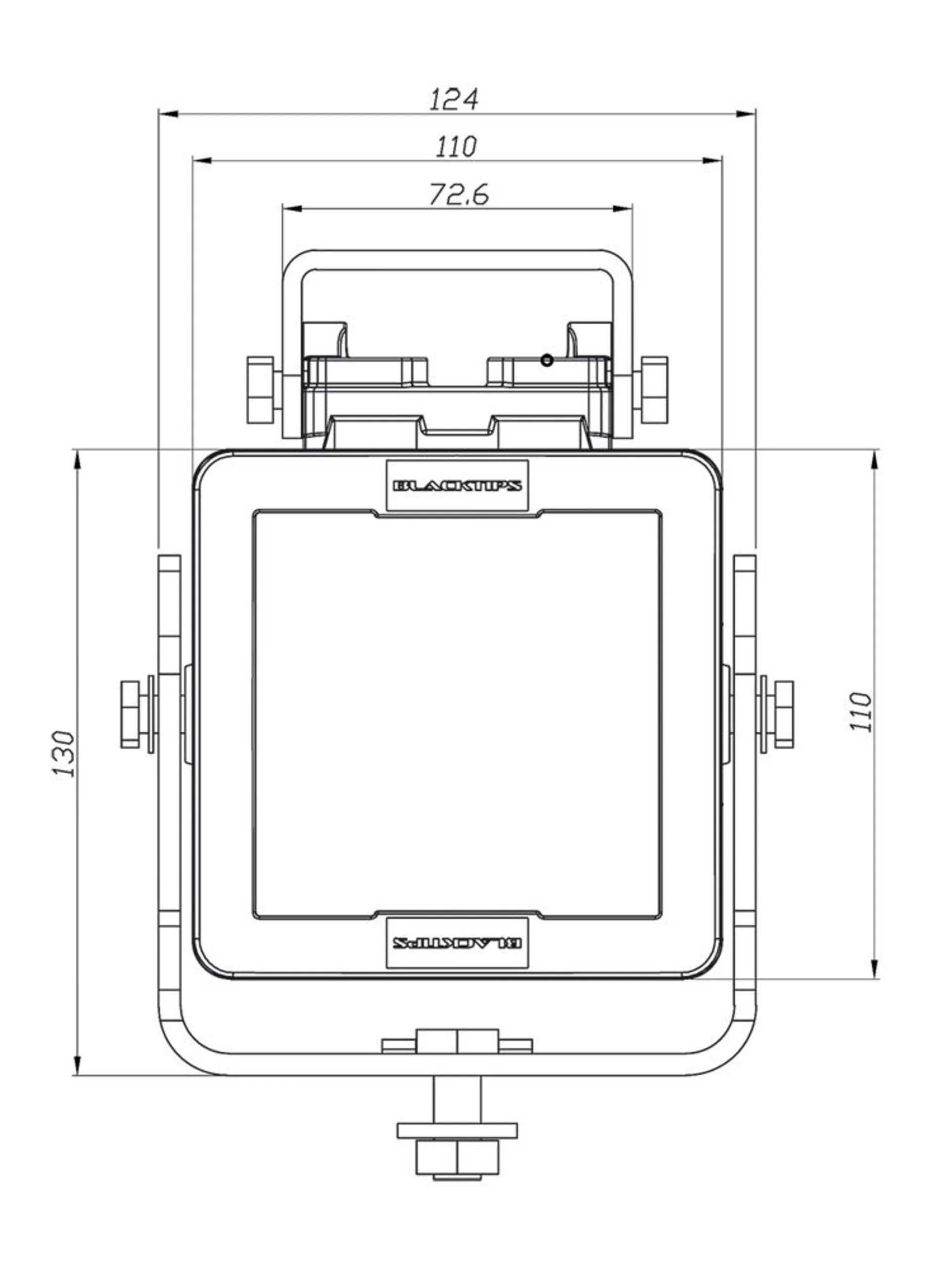 Blacktip 9 - LED-Arbeitsscheinw. 12/24V