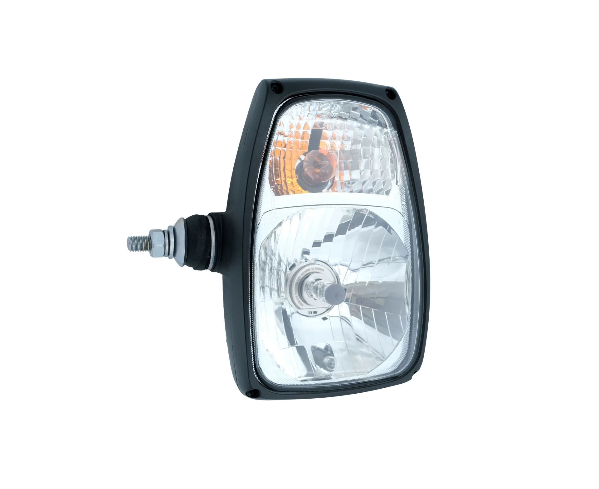 Ensemble phare-clignotant Wesem H4, positionné à gauche, 150 x 225 x 120 mm, clignotant en haut, ampoule 12 V fournie Ensemble phare-clignotant Wesem H4, positionné à gauche, 150 x 225 x 120 mm, clignotant en haut, ampoule 12 V fournie