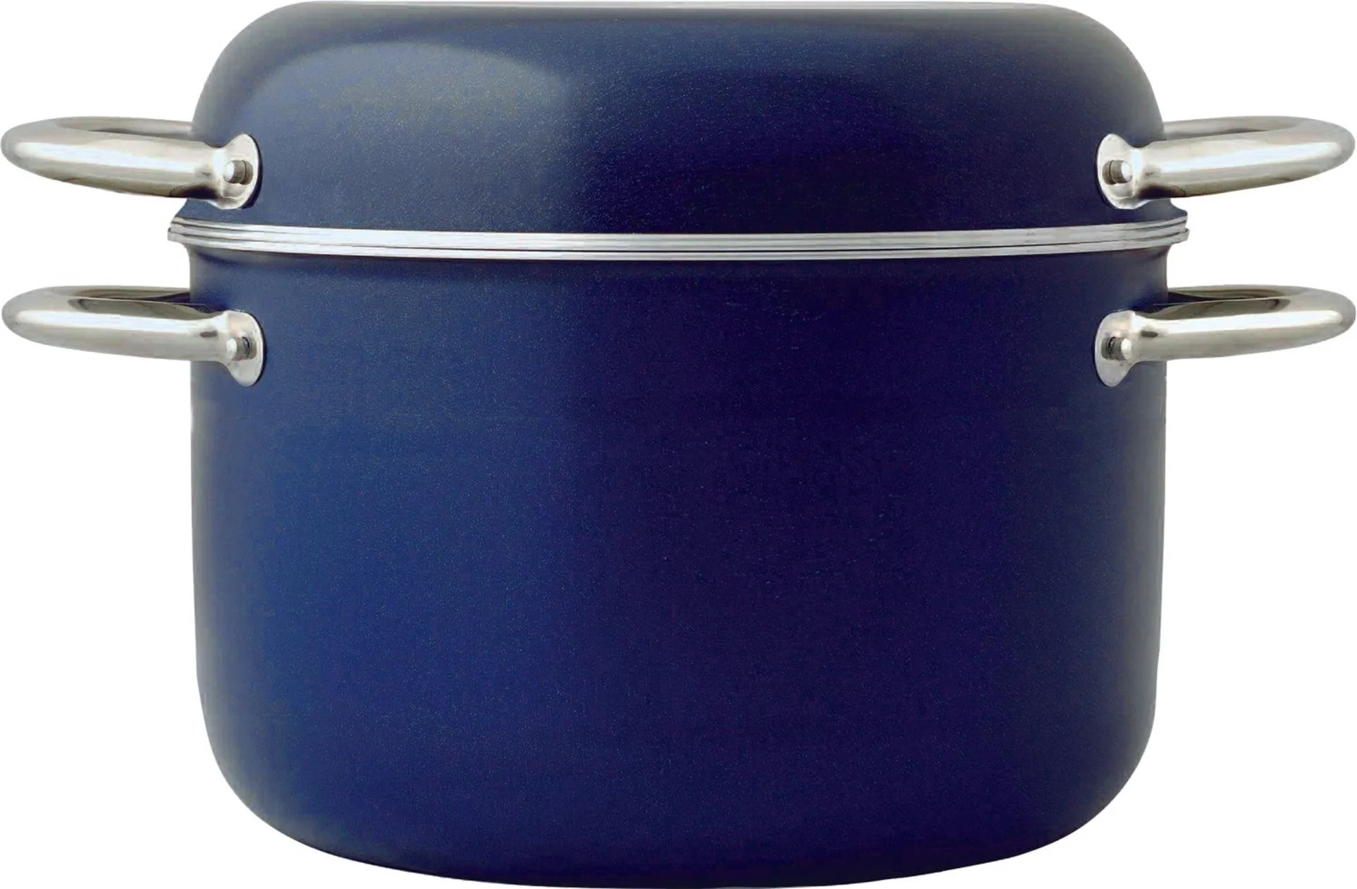 Berger Set de casseroles en aluminium empilable bleu 9 pièces bleu