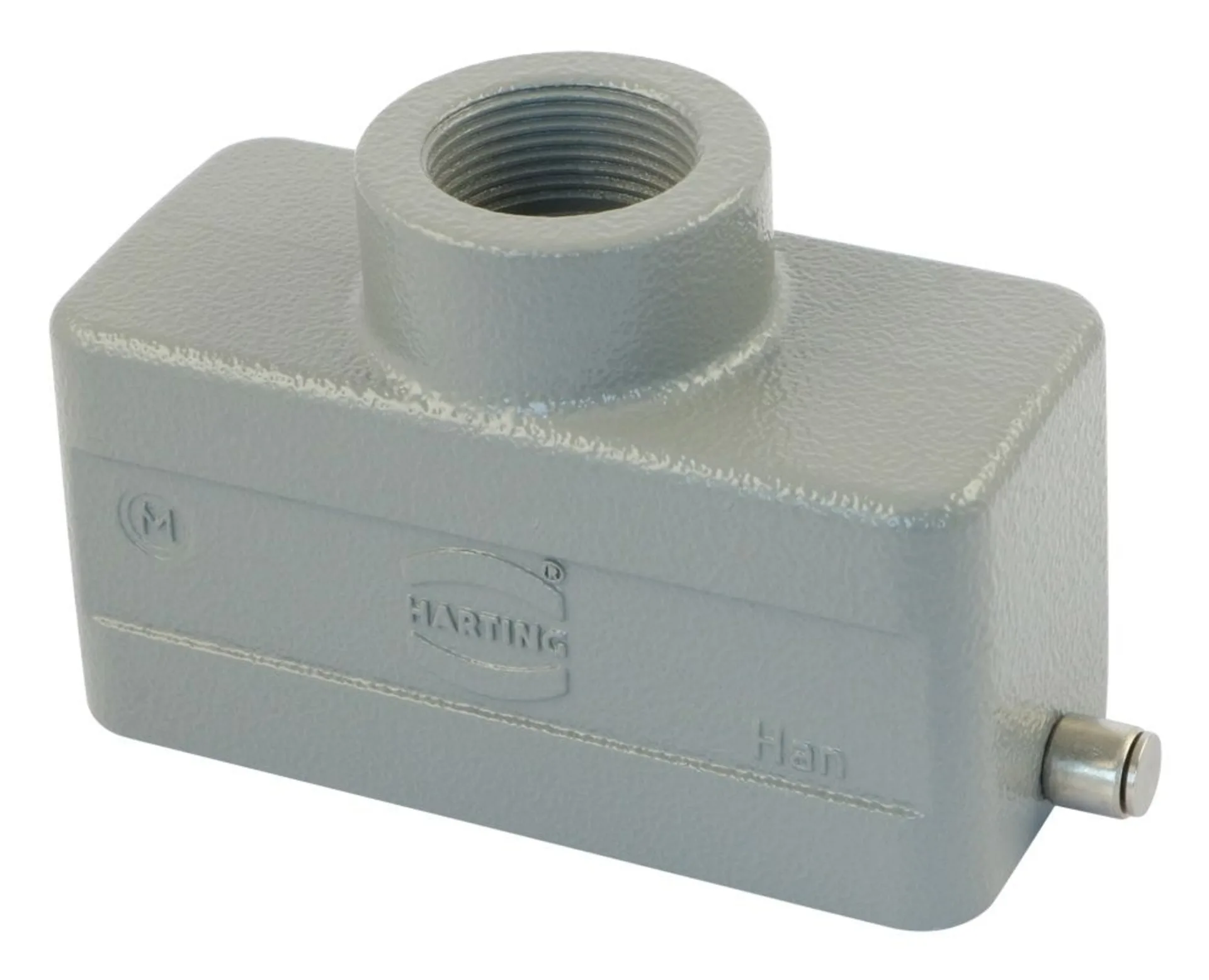 Harting - Han 16B Gehäuseoberteil mit Verriegelung niedrige Bauform, Kabeleingang metrisch M25 Harting - Han 16B Gehäuseoberteil mit Verriegelung niedrige Bauform, Kabeleingang metrisch M25